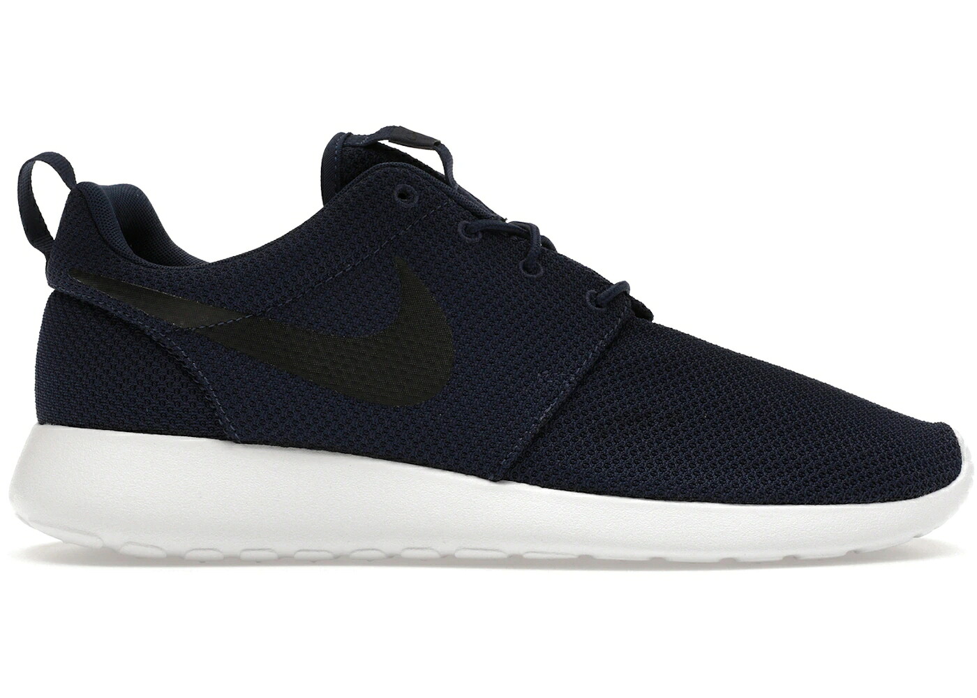 ナイキ 幽客 紺色 米国海軍 黒いこと 黒いこと 白いこと 白いこと スニーカー メンズ NIKE ROSHE RUN MIDNIGHT NAVY / MIDNIGHT NAVY BLACK WHITE
