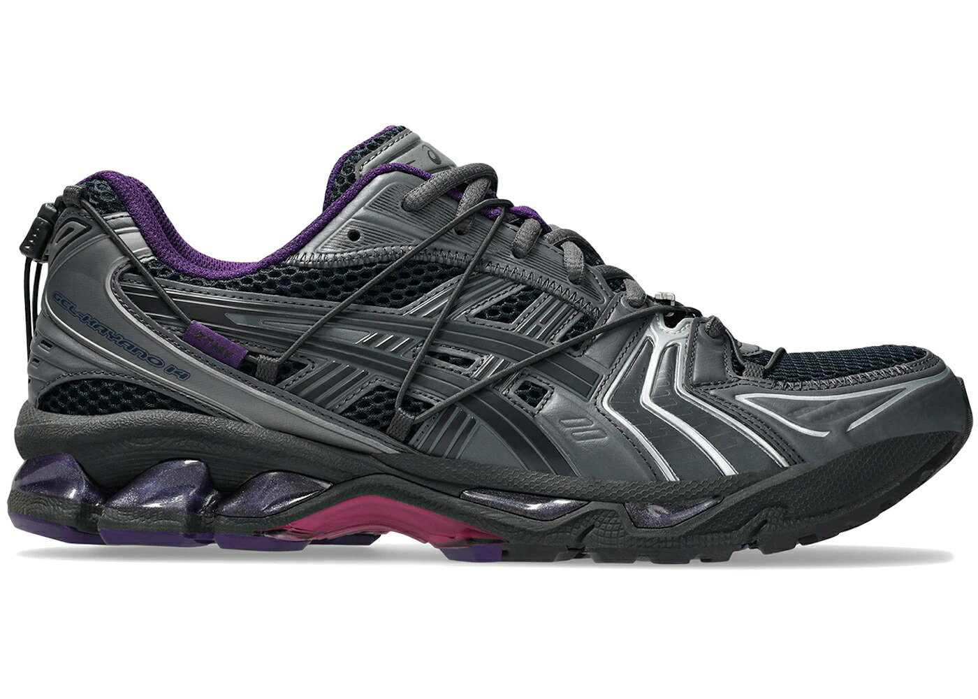 アシックス 黒いこと 黒いこと 紫 パープル スニーカー メンズ ASICS GEL-KAYANO 14 ZUTOMAYO BLACK PURPLE / BLACK PURPLE