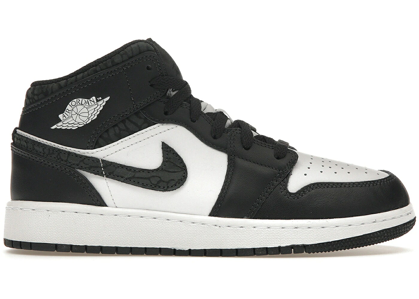 ナイキ ジョーダン ミッド エレファント 白いこと 白いこと 黒いこと 黒いこと 御坊っちゃん キッズ JORDAN 1 MID SE PANDA ELEPHANT (GS) / OFF NOIR WHITE BLACK BLACK もの言う花 マタニティ スニーカー