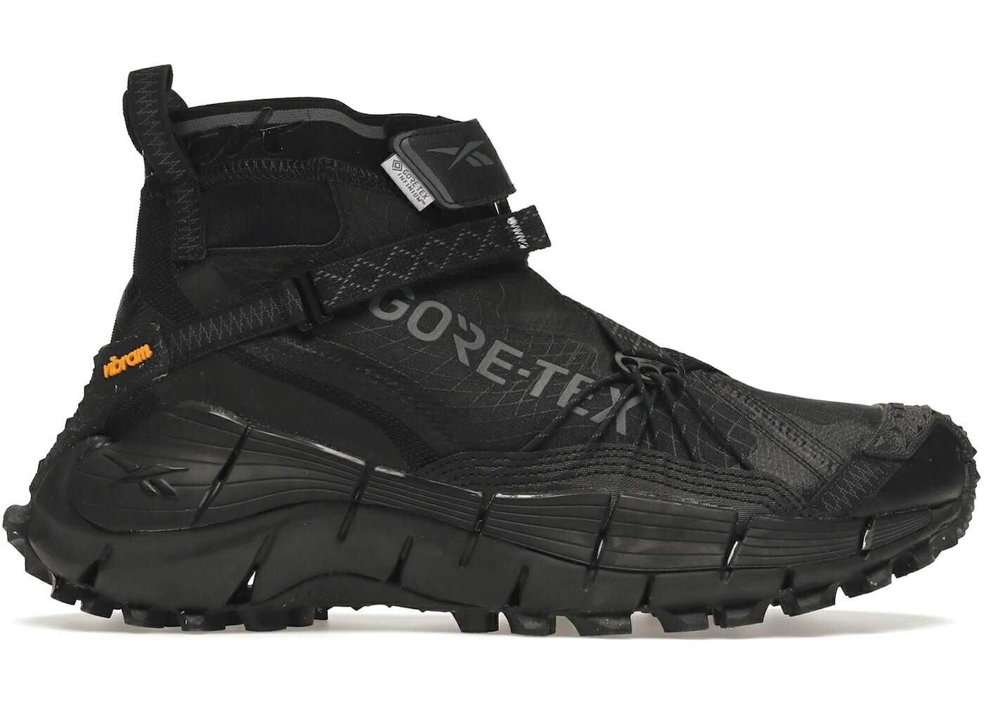リーボック ジグ ゴアテックス 黒色 ブラック コア ピュア 灰色 グレー スニーカー メンズ REEBOK ZIG KINETICA II EDGE GORE-TEX BLACK / CORE BLACK PURE GREY NA