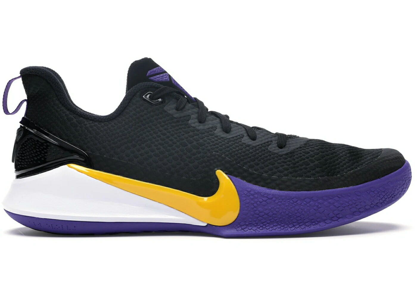 ナイキ マンバ レイカーズ 黒いこと 黒いこと ゴールド 紫 パープル マンバフォーカス スニーカー メンズ NIKE MAMBA FOCUS LAKERS / BLACK UNIVERSITY GOLD PURPLE