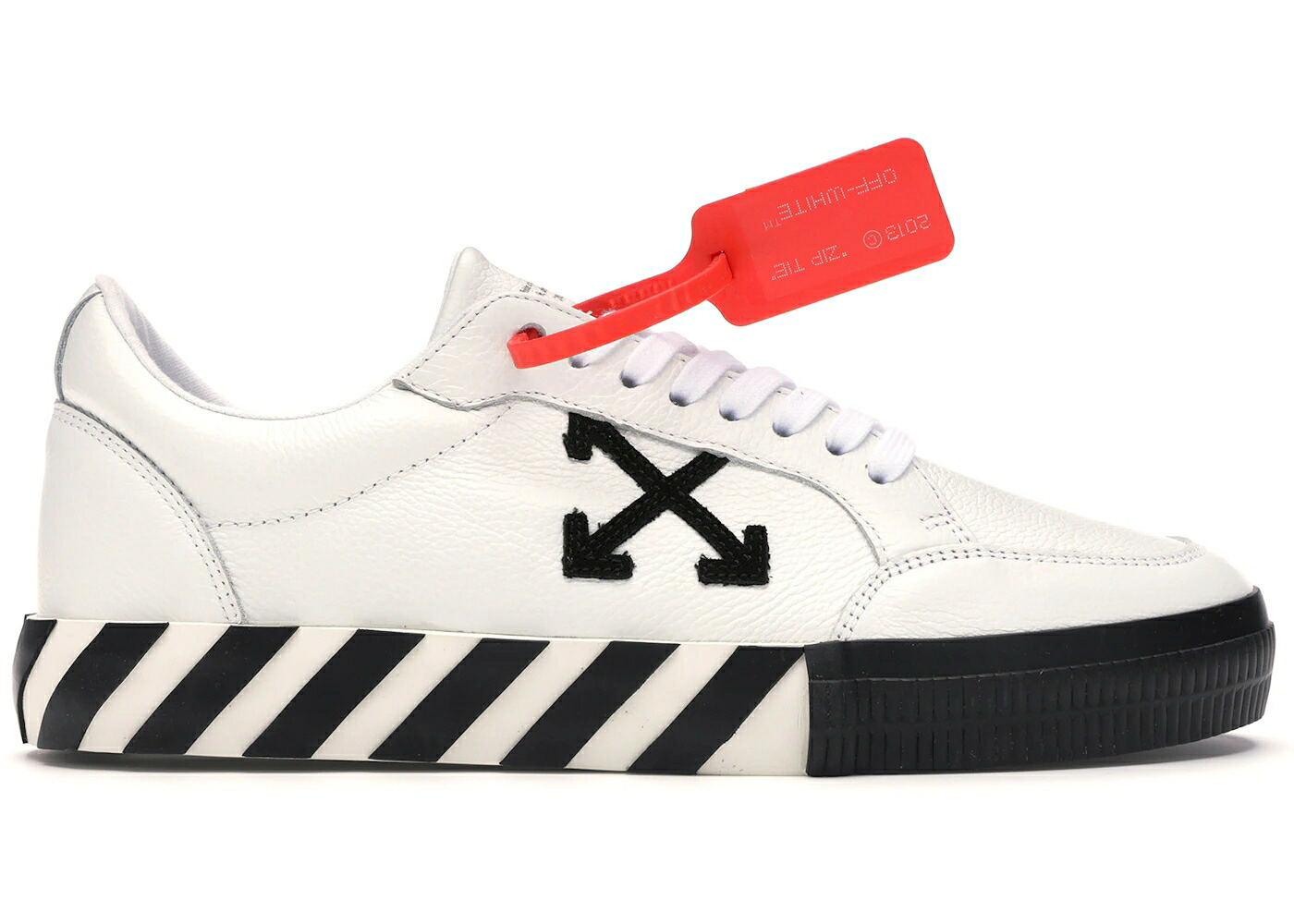 オフホワイト 白色 ホワイト レザー スニーカー メンズ OFF-WHITE VULC LOW WHITE LEATHER FW19 /｜スニケス