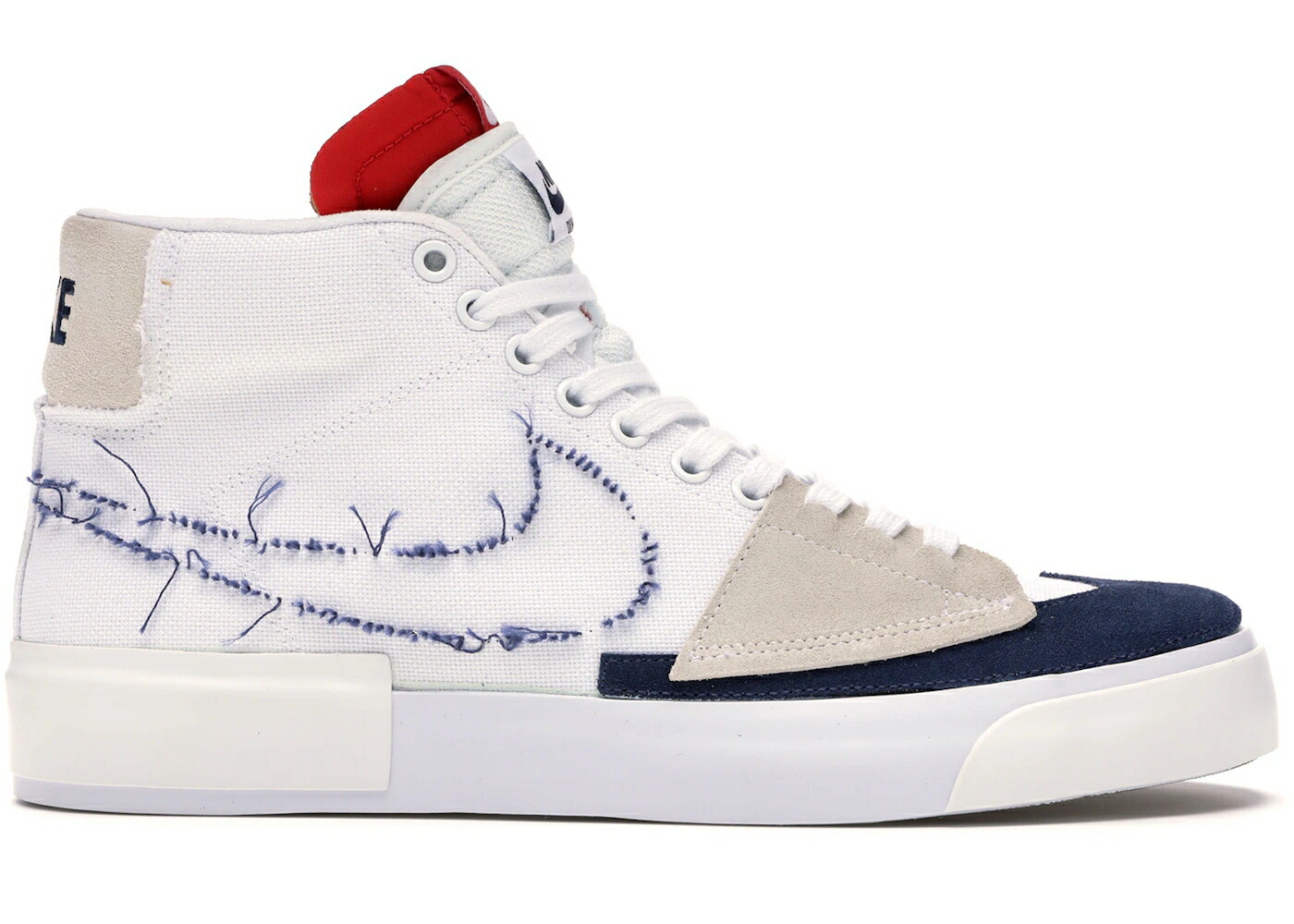 ナイキ エスビー ブレイザー ミッド 白いこと 白いこと 赤 赤いこと スニーカー メンズ NIKE SB BLAZER MID EDGE HACK PACK WHITE / WHITE UNIVERSITY RED SUMMIT