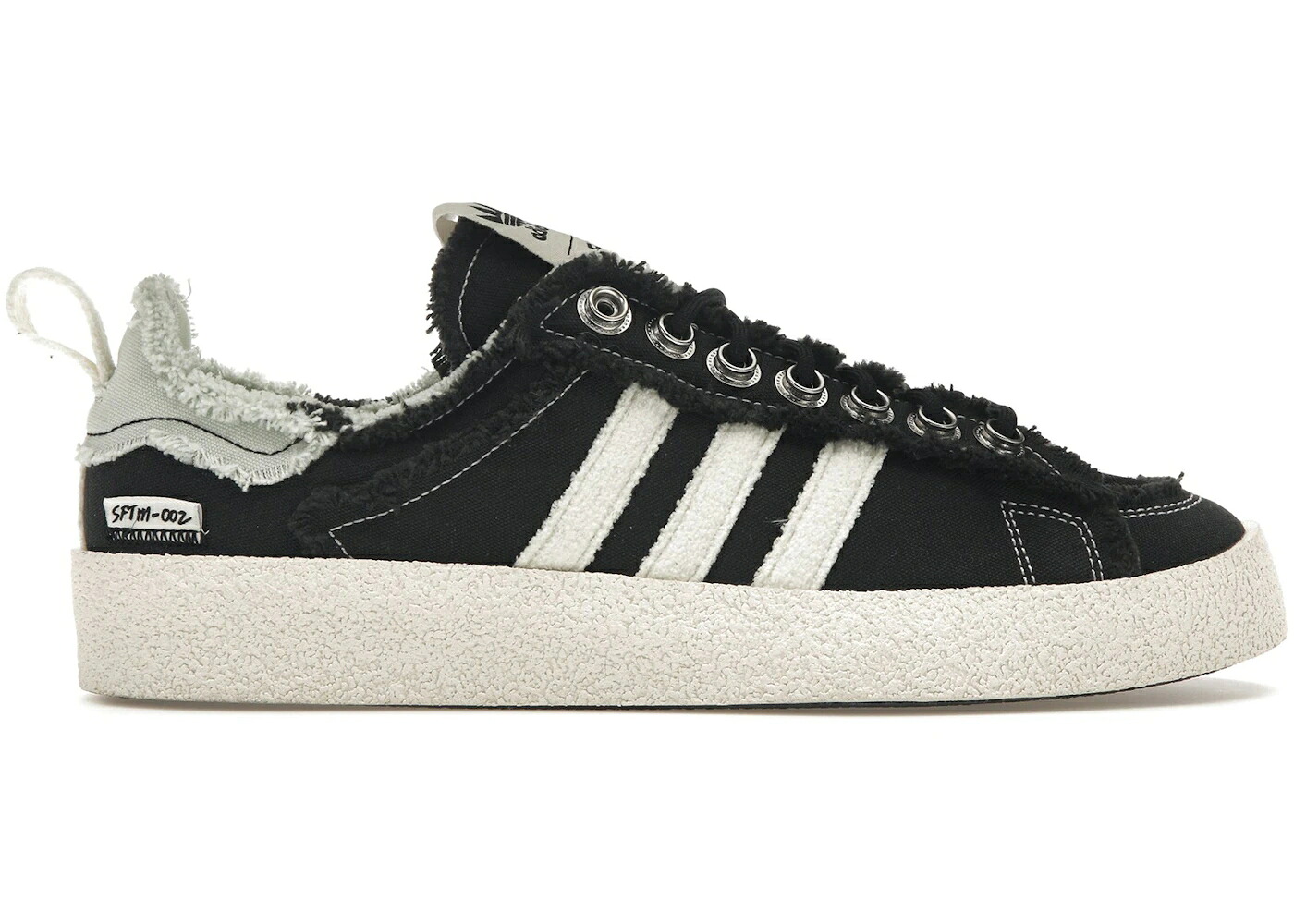 アディダス キャンパス 黒色 ブラック コア クリーム 白色 ホワイト スニーカー メンズ ADIDAS CAMPUS 80S SONG FOR THE MUTE BLACK / CORE BLACK CREAM WHITE LINEN|スニケス