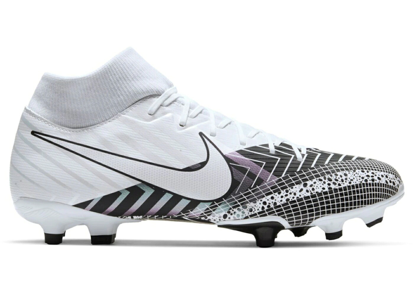 ナイキ アカデミー ドリーム スピード 白色 ホワイト 黒色 ブラック スニーカー メンズ NIKE MERCURIAL SUPERFLY 7 ACADEMY MDS MG DREAM SPEED WHITE BLACK / WHITE BLACK WHITE