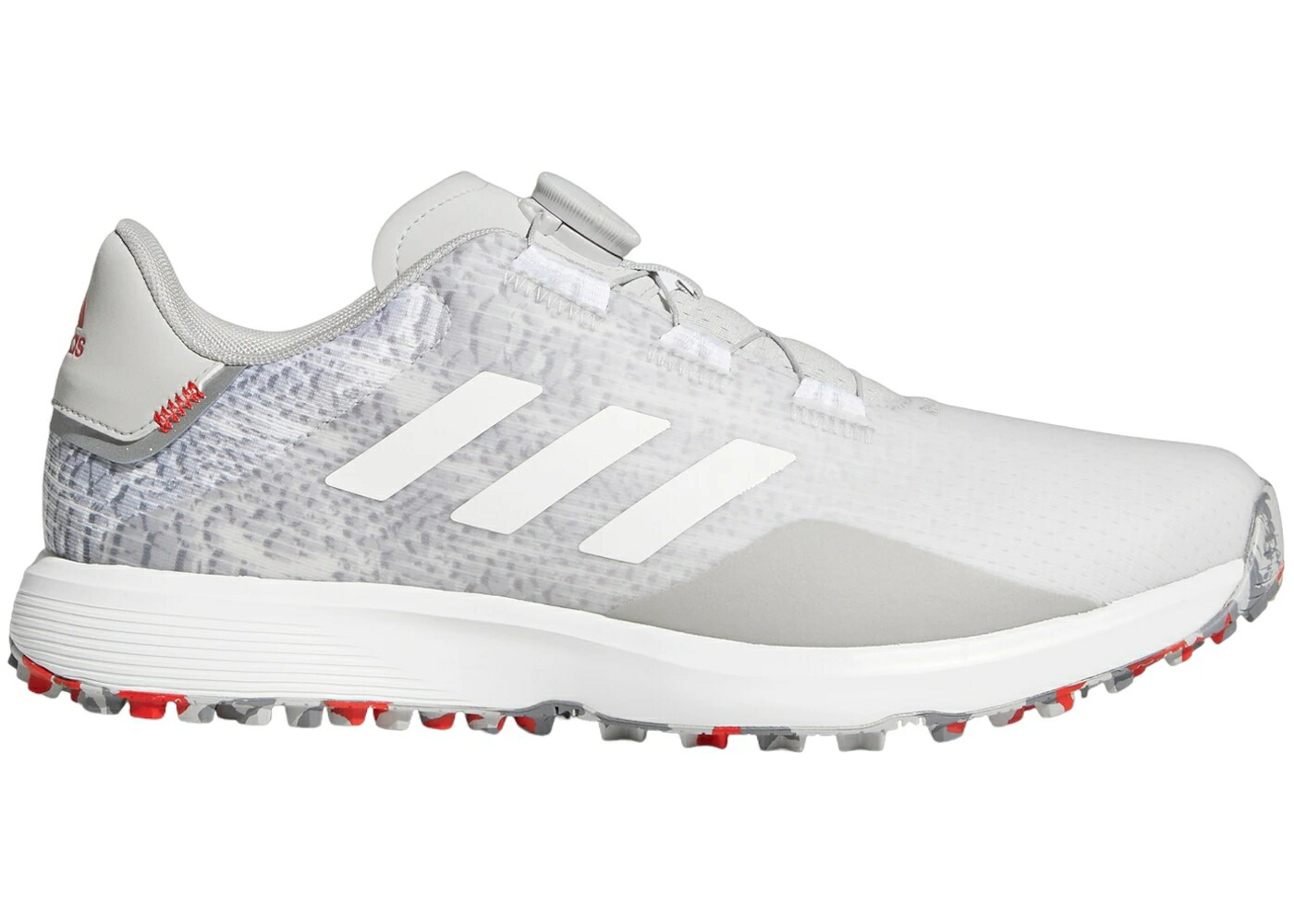 アディダス ゴルフ 薄墨色 薄墨色 白いこと 白いこと スニーカー メンズ ADIDAS S2G BOA SPIKELESS GOLF GREY CLOUD WHITE THREE / GREY TWO CLOUD WHITE GREY THREE