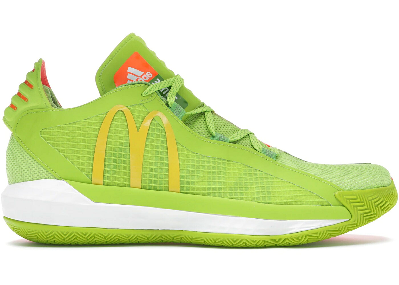 アディダス 緑 グリーン 黄色 イエロー 橙 オレンジ MCDONALD'S スニーカー メンズ ADIDAS DAME 6 SAUCE / GREEN YELLOW ORANGE|スニケス