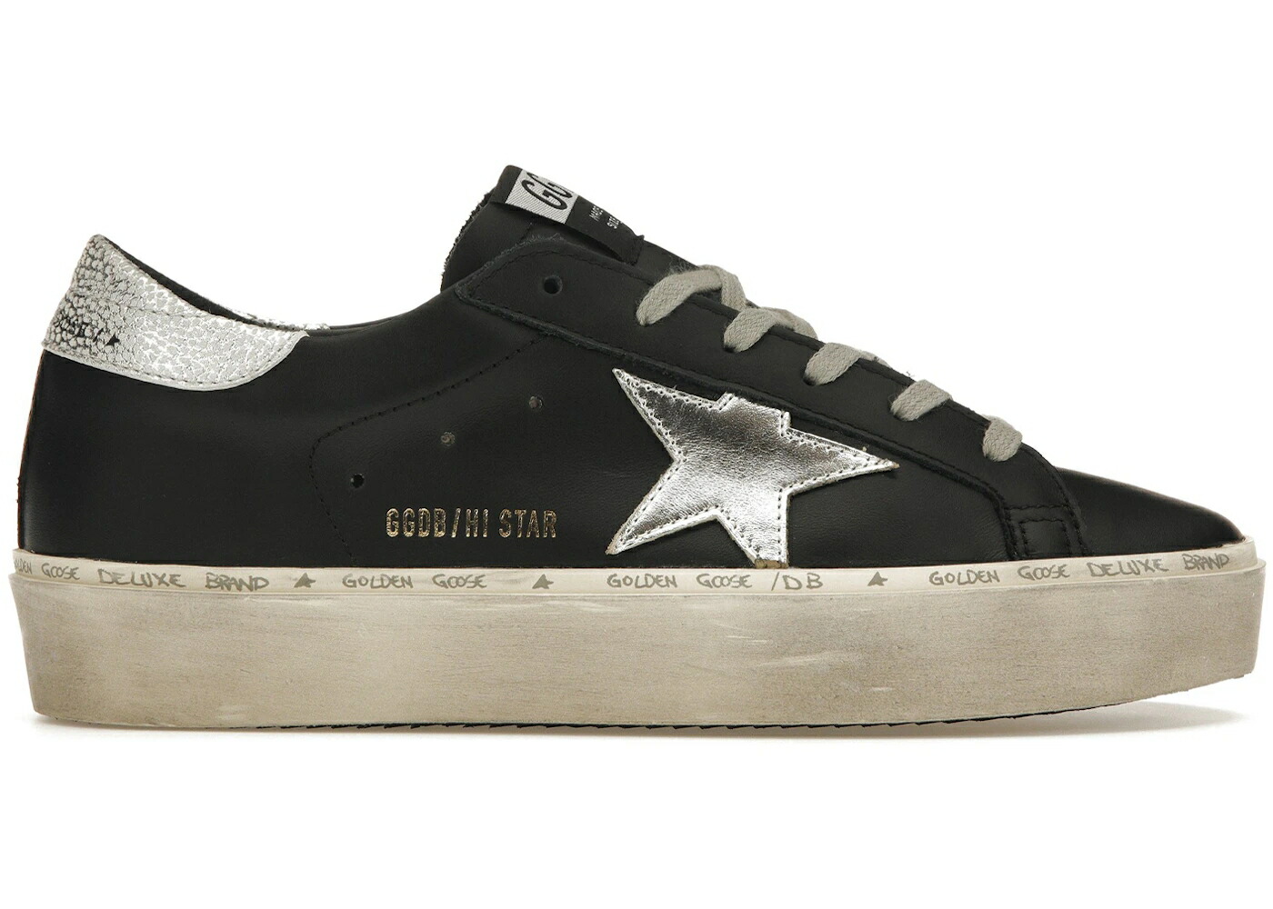ゴールデングース 黒いこと 黒いこと しろがね色 しろがね色 WOMEN\u0027S スニーカー レディース GOLDEN GOOSE GOLDEN GOOSE HI-STAR BLACK SILVER (WOMEN\u0027S) / BLACK SILVER