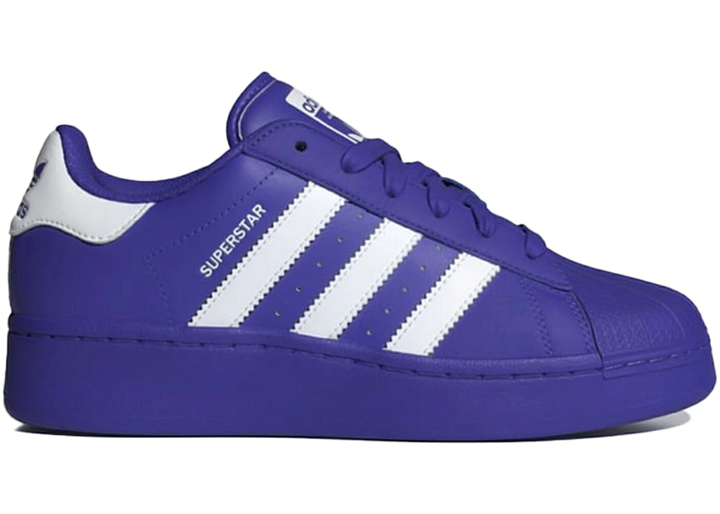 アディダス スーパースター 青色 ブルー 白色 ホワイト WOMEN'S スニーカー レディース ADIDAS SUPERSTAR XLG BLUE (WOMEN'S) / BLUE CLOUD WHITE SUPPLIER COLOR|スニケス