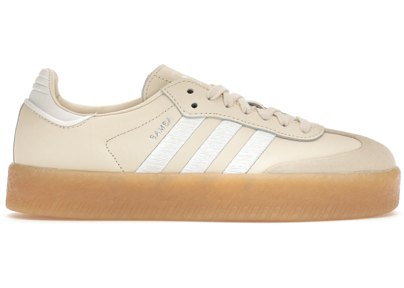 アディダス 白色 ホワイト 銀色 シルバー WOMEN'S スニーカー レディース ADIDAS SAMBAE WONDER WHITE GUM (WOMEN'S) / WONDER WHITE CLOUD WHITE SILVER