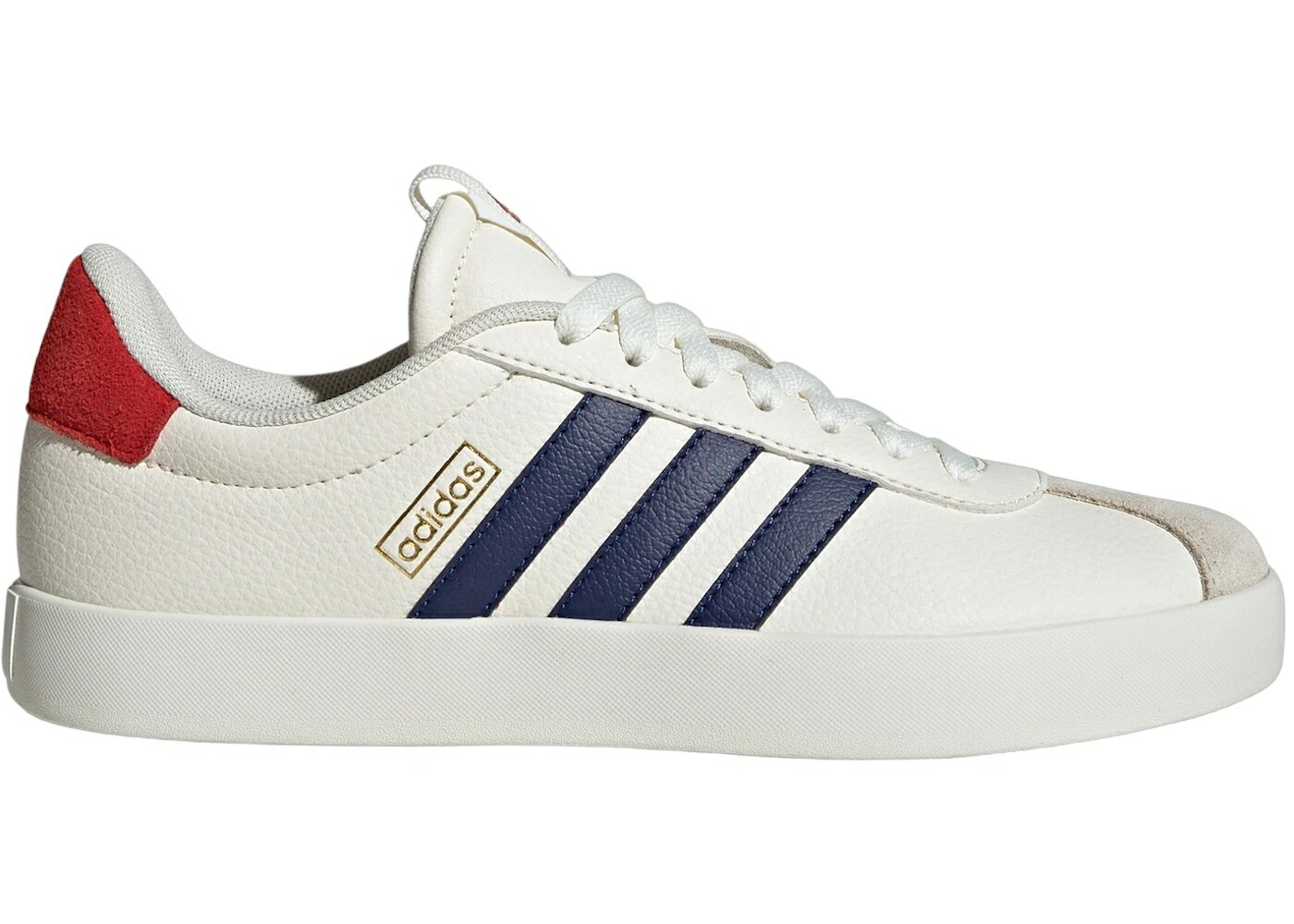 アディダス 厚地の外套 白いこと 白いこと 青味 青み 3.0 WOMEN\u0027S スニーカー レディース ADIDAS VL COURT LOW OFF WHITE DARK BLUE BETTER SCARLET (WOMEN\u0027S) / OFF WHITE DARK BLUE BETTER