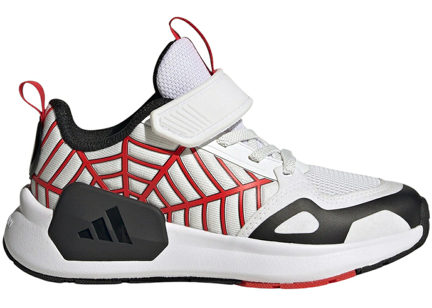 アディダス 白色 ホワイト 赤 レッド コア 黒色 ブラック ジュニア キッズ ADIDAS RUNNER MARVEL SPIDER-MAN (GS) / CLOUD WHITE RED CORE BLACK ベビー マタニティ スニーカー｜スニケス