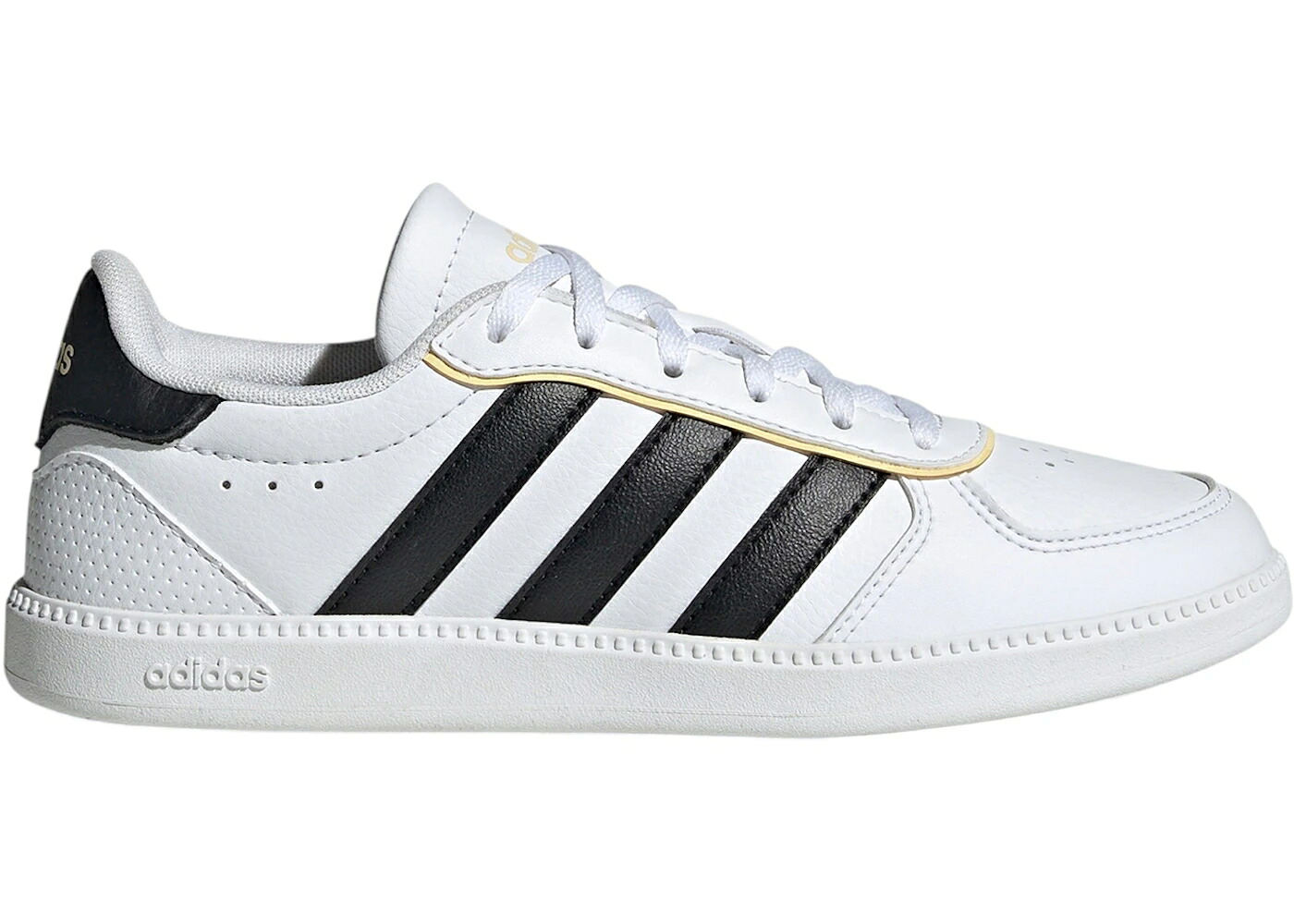 アディダス 白色 ホワイト 黒色 ブラック 橙 オレンジ コア ジュニア キッズ ADIDAS BREAKNET SLEEK WHITE BLACK ORANGE TINT (GS) / CLOUD WHITE CORE BLACK ORANGE ベビー マタニティ スニーカー｜スニケス 29,770円