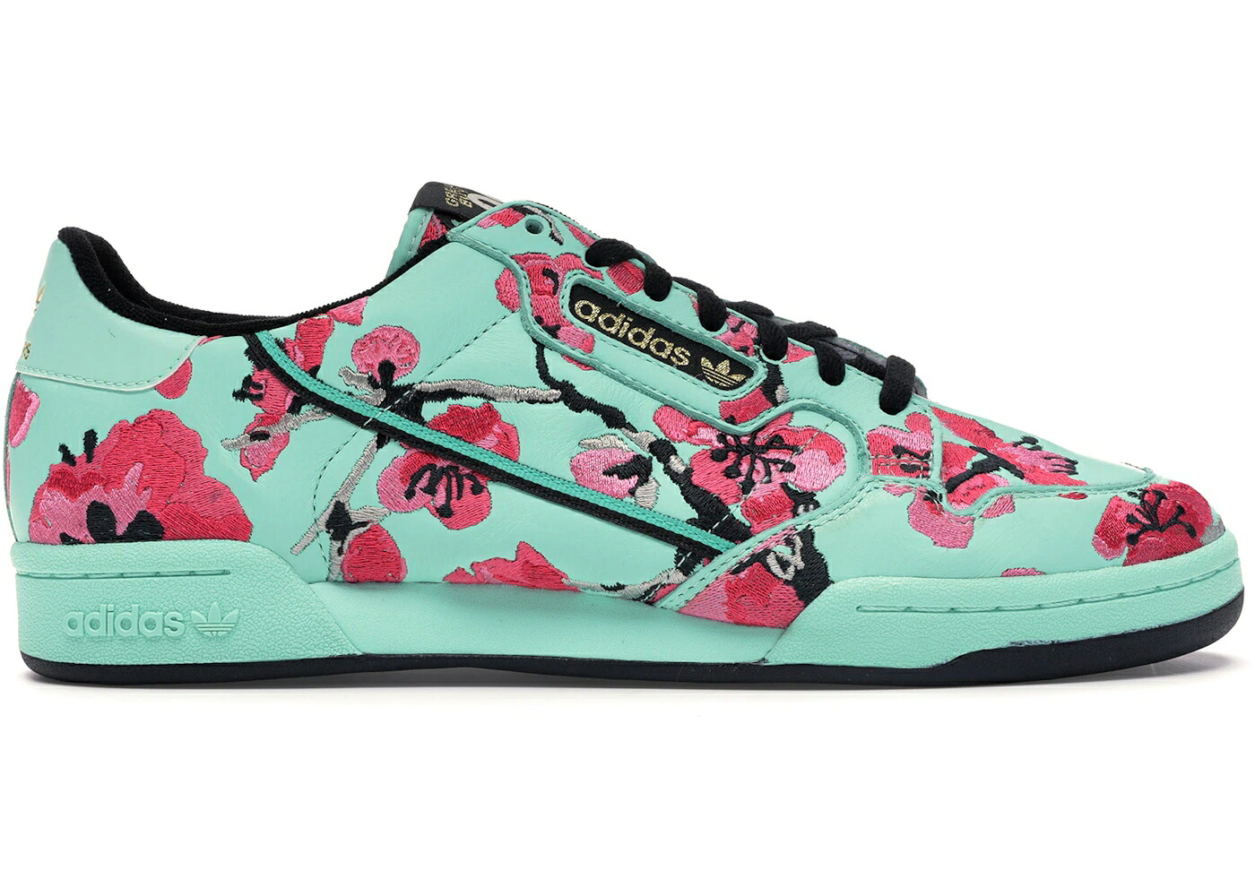 アディダス アリゾナ 緑 グリーン ゴールド 黒色 ブラック スニーカー メンズ ADIDAS CONTINENTAL 80 ARIZONA GREEN TEA GINSENG / GREEN GOLD BLACK｜スニケス
