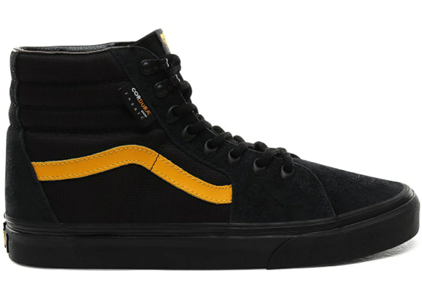 ヴァンズ バンズ スケートハイ 黒色 ブラック 黄色 イエロー スニーカー メンズ VANS SK8-HI CORDURA BLACK / BLACK YELLOW｜スニケス 41,600円