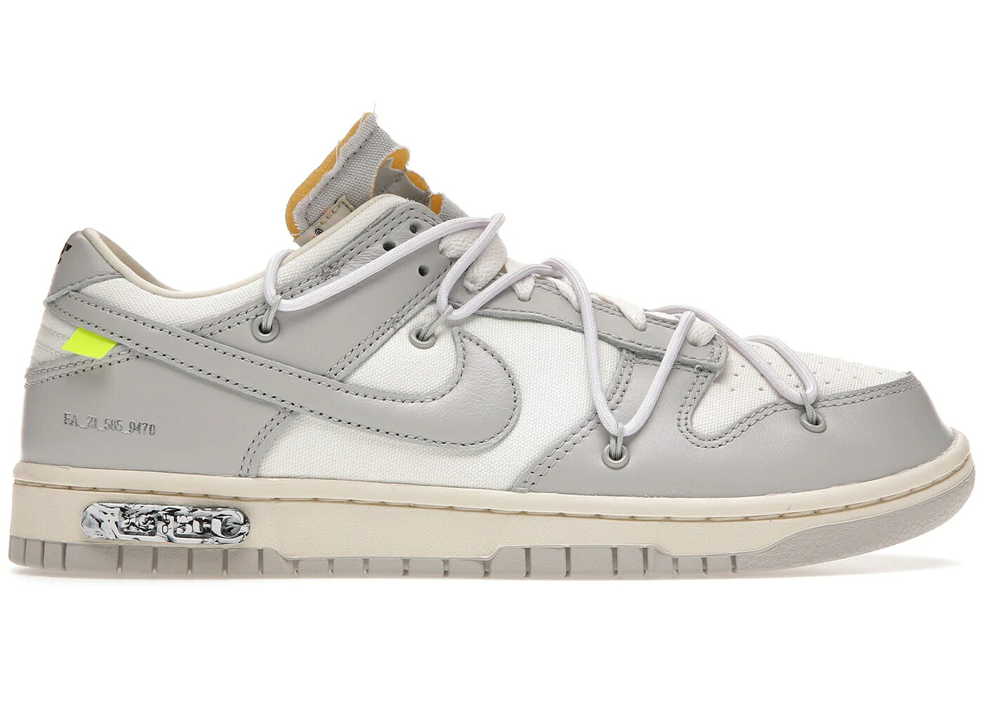 ナイキ ダンク 象牙色 薄墨色 薄墨色 白いこと 白いこと ダンクロー スニーカー メンズ NIKE DUNK LOW OFF-WHITE LOT 49 / SAIL NEUTRAL GREY WHITE