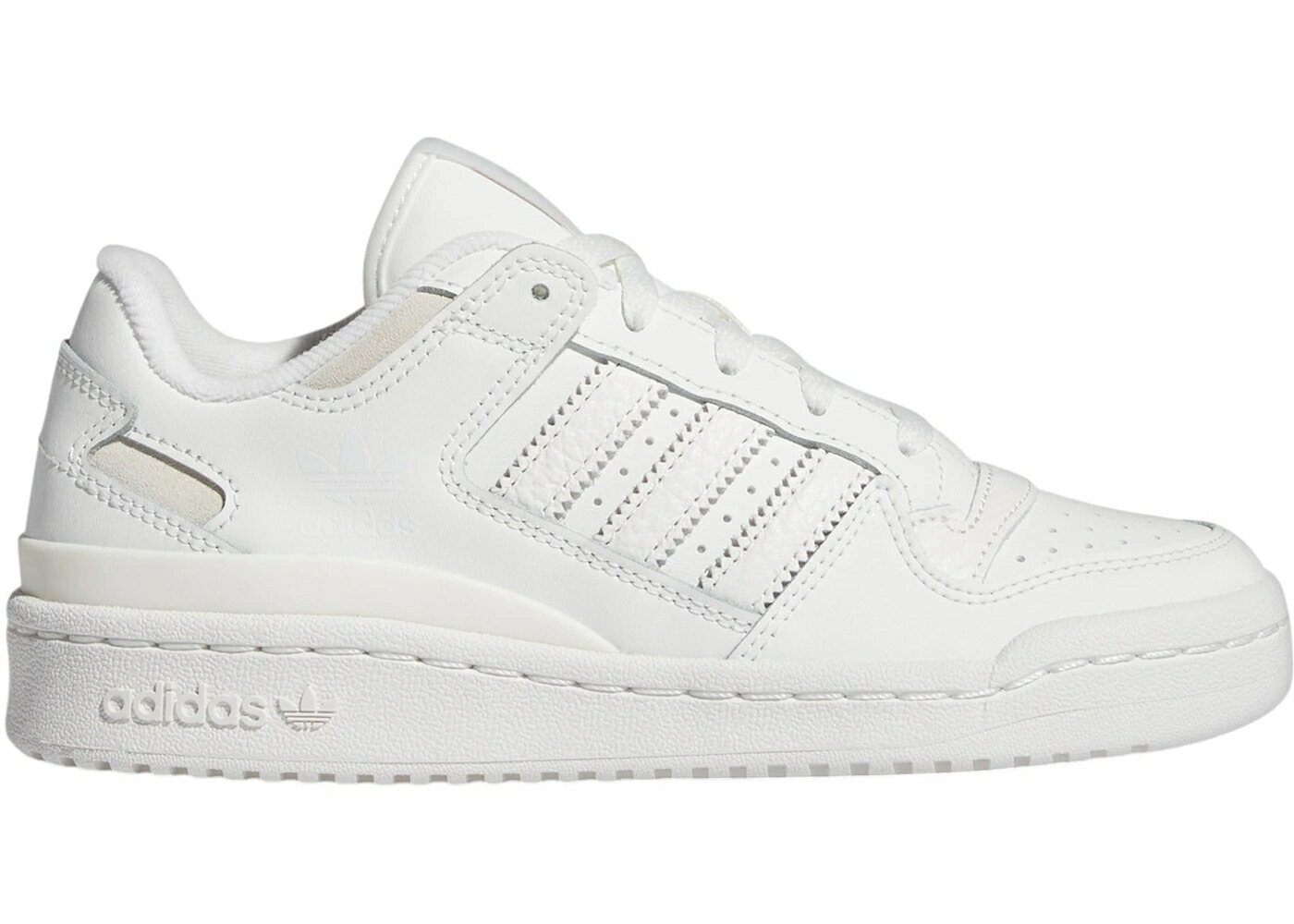 アディダス フォーラム コア 白色 ホワイト 灰色 グレー ジュニア キッズ ADIDAS FORUM LOW CL CORE WHITE CLOUD GREY ONE (GS) / CORE WHITE CLOUD WHITE GREY ONE ベビー マタニティ スニーカー