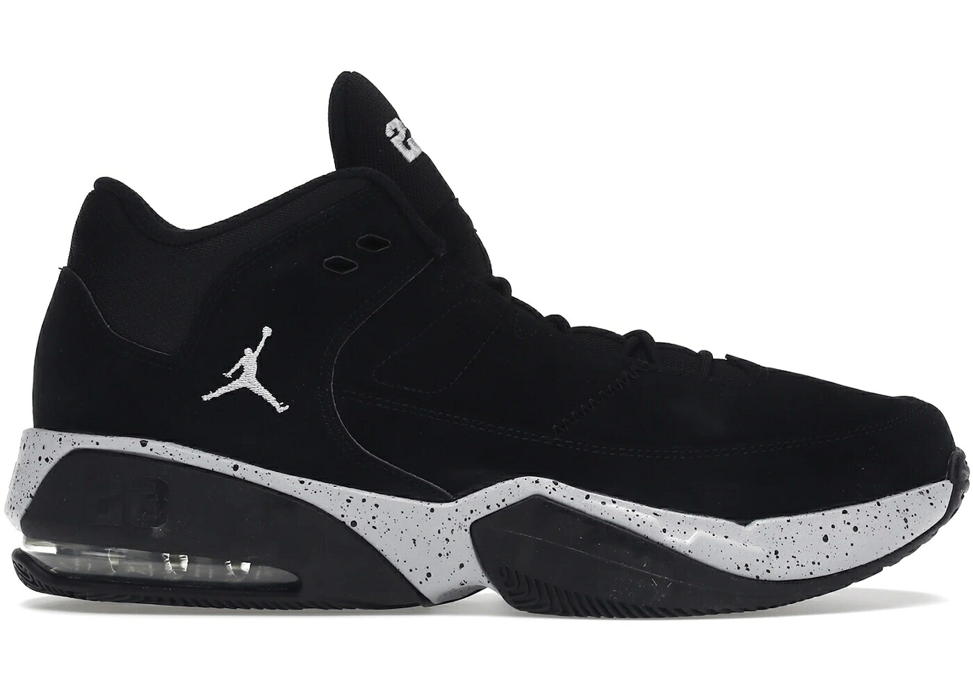 ナイキ ジョーダン マックス オーラ 黒色 ブラック 灰色 グレー スニーカー メンズ JORDAN MAX AURA 3 BLACK OREO / BLACK GREY BLACK