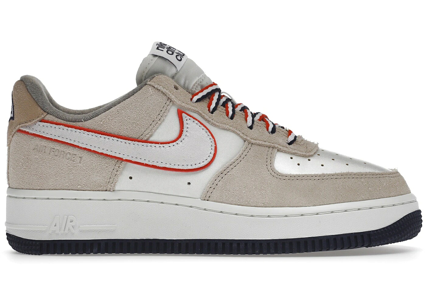 ナイキ 野球クラブ カーキ 橙 オレンジ色 紺色 米国海軍 空軍 WOMEN\u0027S スニーカー レディース NIKE AIR FORCE 1 LOW ATHLETIC CLUB SAIL (WOMEN\u0027S) / SAIL KHAKI ORANGE NAVY