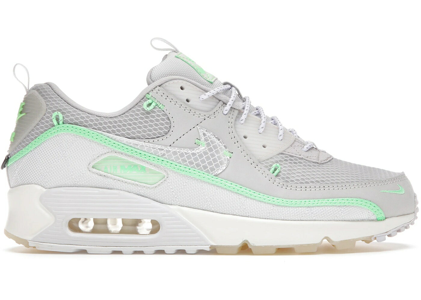 ナイキ マックス 緑 グリーン 白色 ホワイト プラチナム エアマックス スニーカー メンズ NIKE AIR MAX 90 SAIL NEON GREEN / LIGHT BONE WHITE SAIL PLATINUM