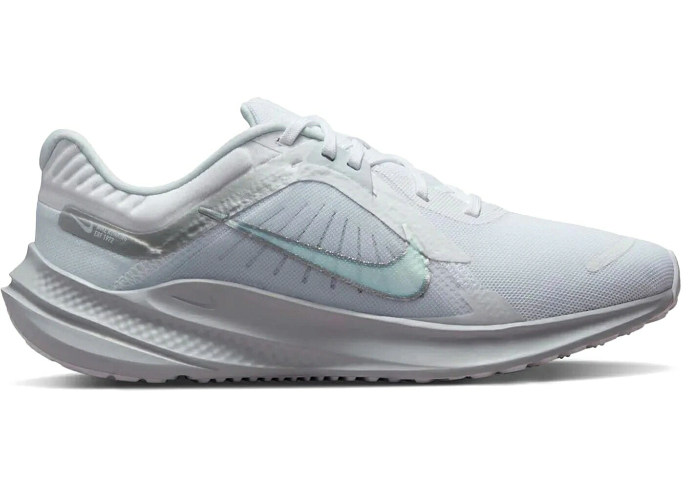 ナイキ 白いこと 白いこと しろがね色 しろがね色 WOMEN\u0027S スニーカー レディース NIKE QUEST 5 WHITE METALLIC SILVER (WOMEN\u0027S) / WHITE METALLIC SILVER