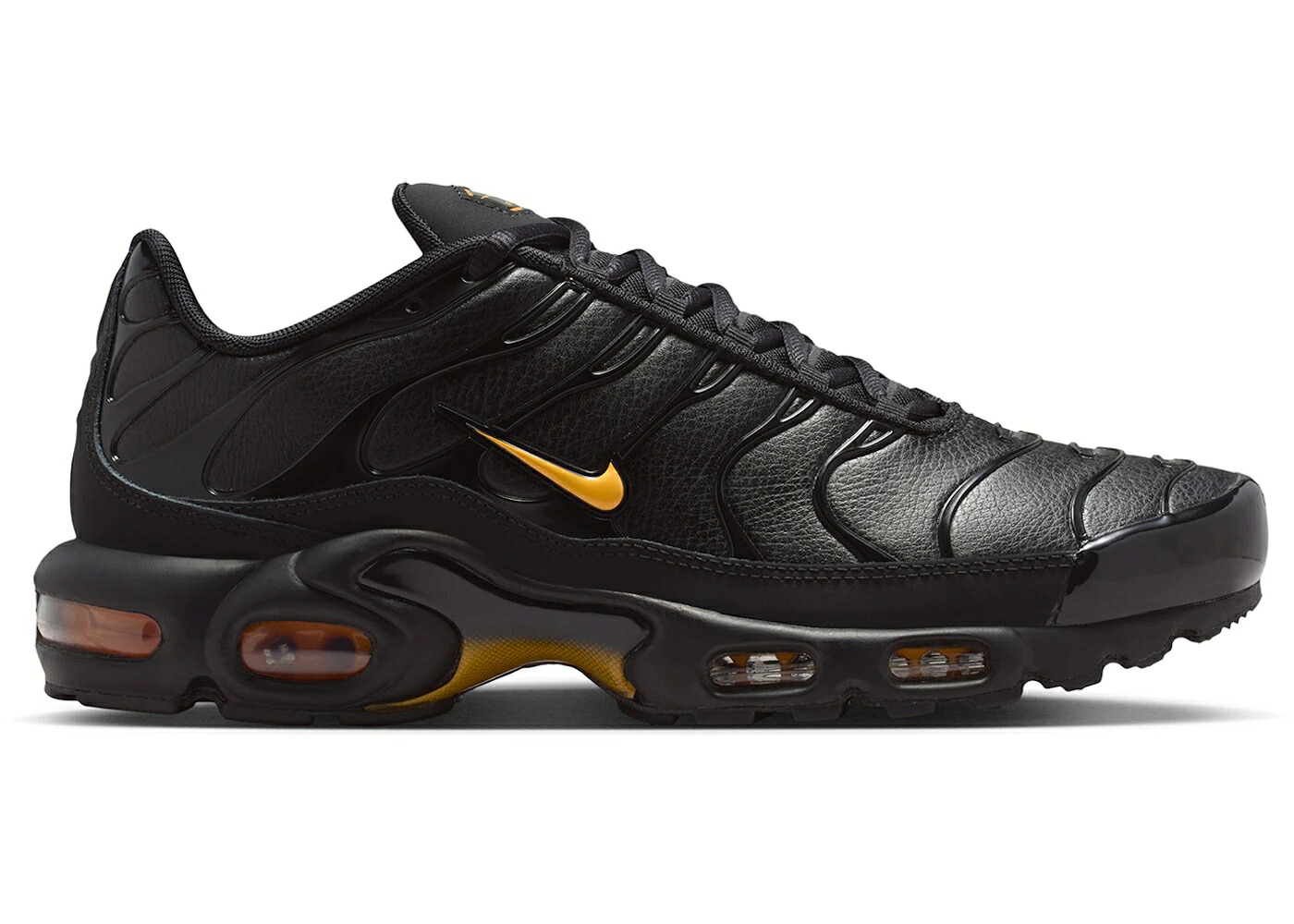 ナイキ マックス プレミアム 黒色 ブラック レーザー 橙 オレンジ ローズ ゴールド エアマックスプラス スニーカー メンズ NIKE AIR MAX PLUS PREMIUM BLACK LASER ORANGE / BLACK METALLIC ROSE GOLD LASER|スニケス