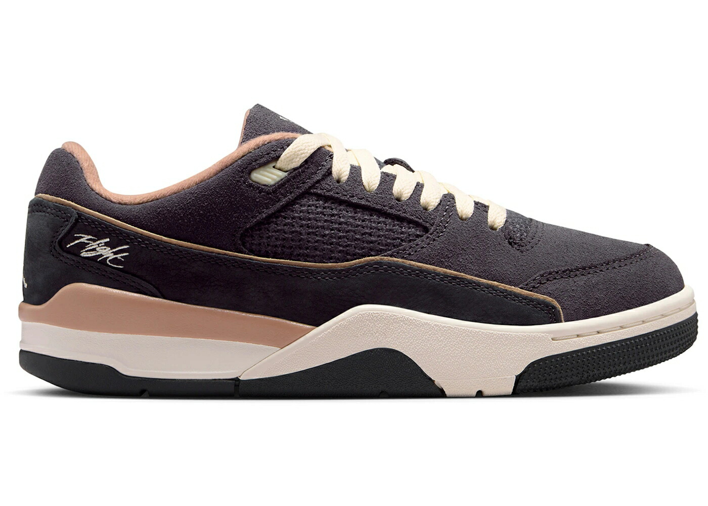 ナイキ ジョーダン フライト コート 黒色 ブラック WOMEN スニーカー レディース JORDAN FLIGHT COURT BLACK RATTAN COCONUT MILK (WOMEN) / ANTHRACITE HEMP BLACK COCONUT