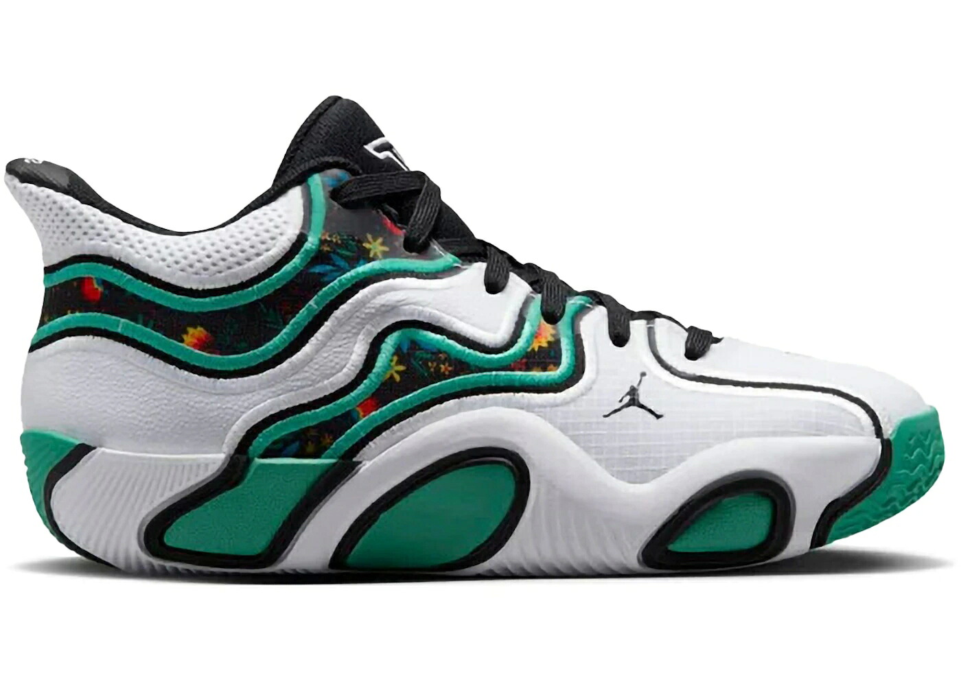 ナイキ ジョーダン 白いこと 白いこと 黒いこと 黒いこと 緑 緑であること 御坊っちゃん キッズ JORDAN TATUM 3 WELCOME TO THE GARDEN ALTERNATE (GS) / WHITE BLACK KINETIC GREEN もの言う花 マタニティ スニーカー