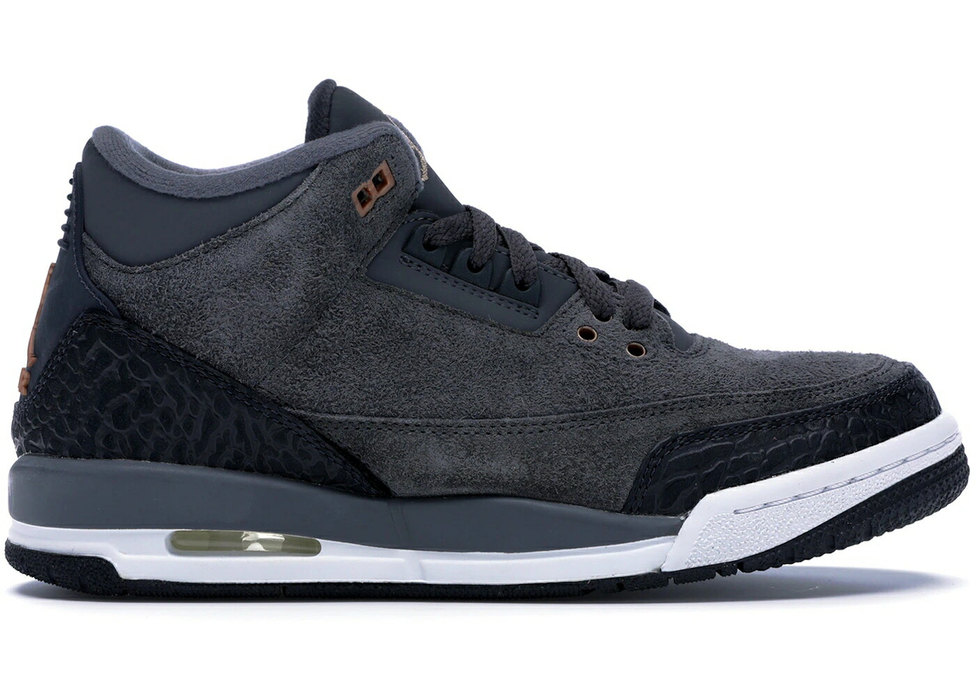 ナイキ ジョーダン 赤 レッド 銅 ブロンズ ジュニア キッズ JORDAN 3 RETRO ANTHRACITE (GS) / ANTHRACITE METALLIC RED BRONZE ベビー マタニティ スニーカー