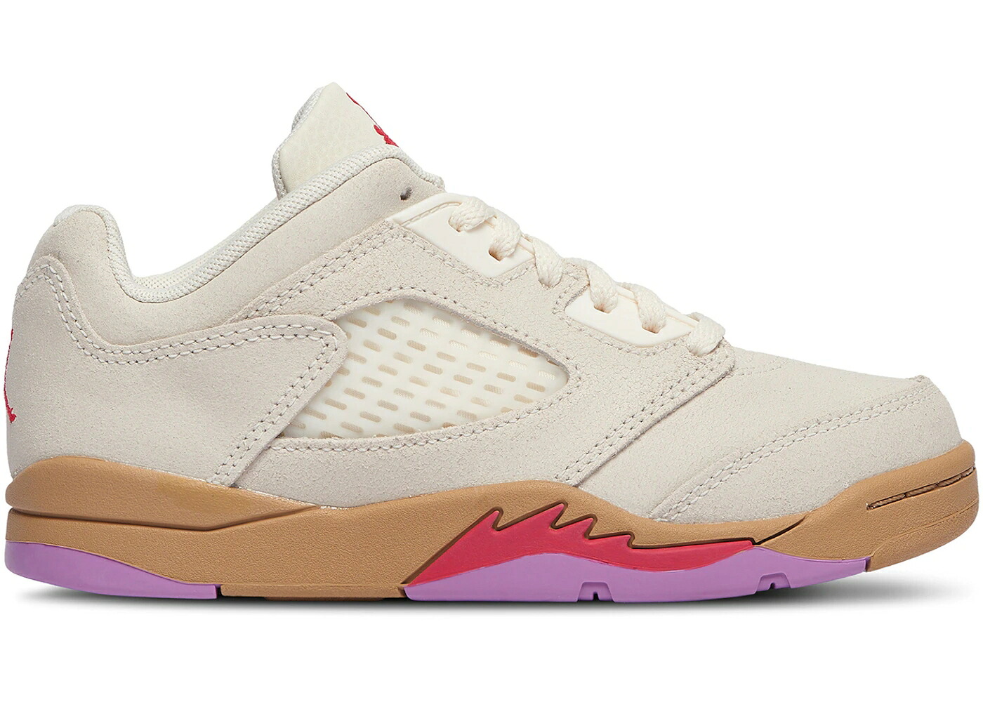 ナイキ ジョーダン 象牙色 核融合反応 赤 赤いこと \u0026 お坊っちゃん キッズ JORDAN 5 RETRO LOW PEANUT BUTTER JELLY (なおなお書き) / PALE IVORY FUSION RED DESERT もの言う花 マタニティ スニーカー