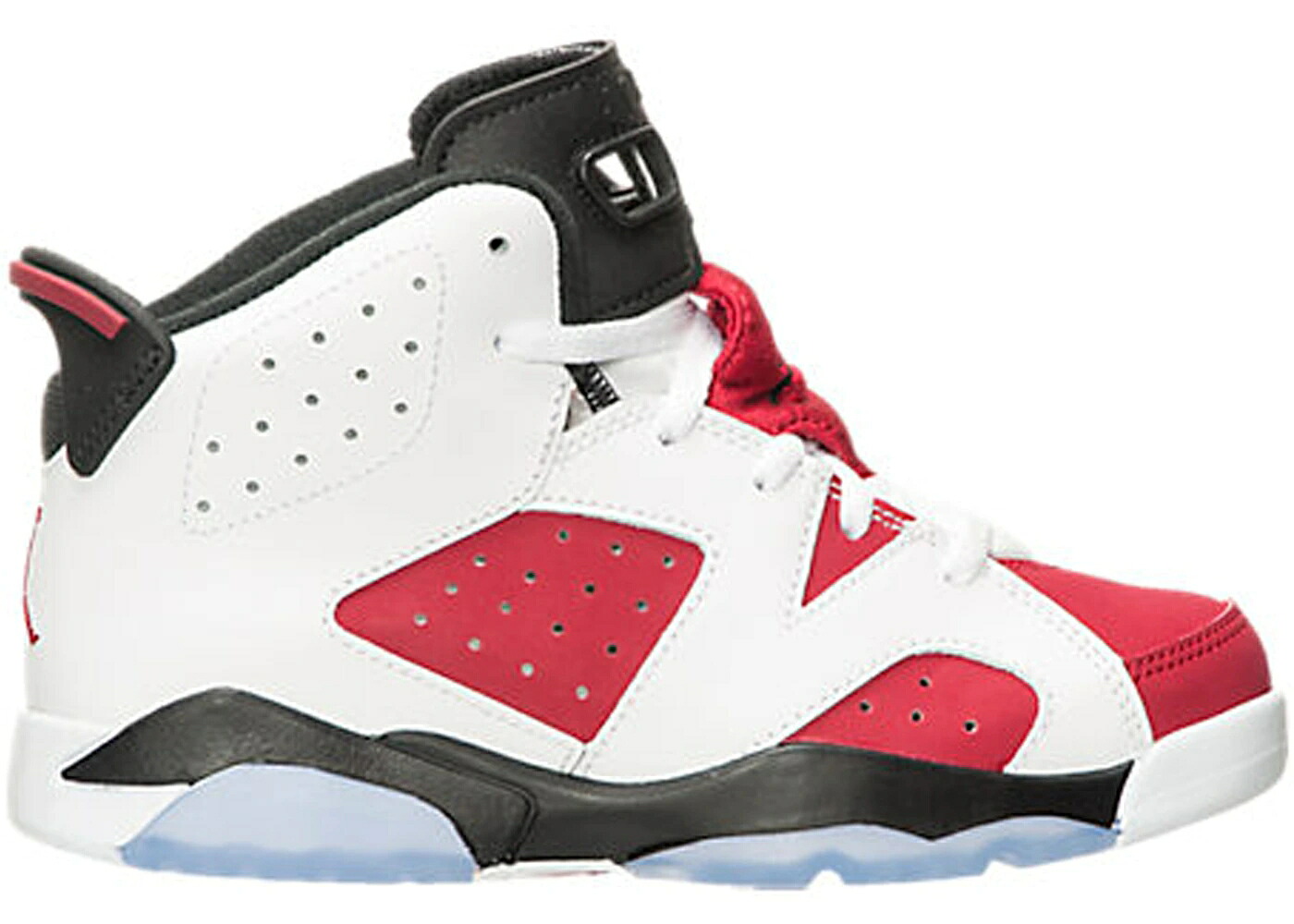 ナイキ ジョーダン 白色 ホワイト 黒色 ブラック ジュニア キッズ JORDAN 6 RETRO CARMINE (2014) (PS) / WHITE CARMINE BLACK ベビー マタニティ スニーカー|スニケス