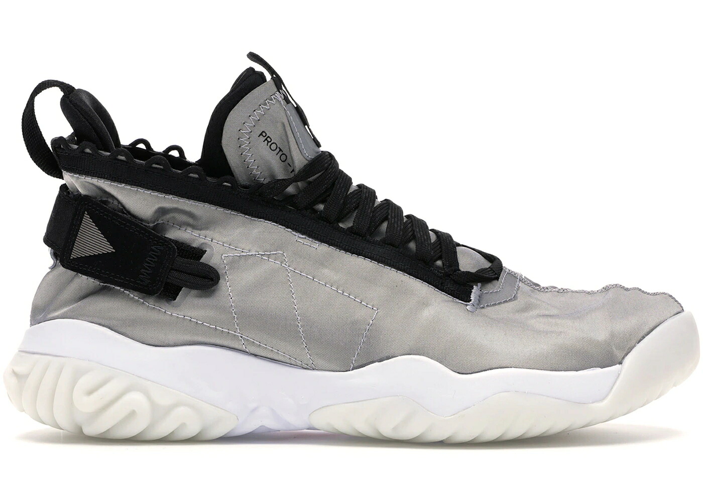 ナイキ ジョーダン リアクト しろがね色 しろがね色 黒いこと 黒いこと 純然たる スニーカー メンズ JORDAN PROTO REACT METALLIC SILVER / METALLIC SILVER BLACK PURE メンズ靴-靴-スニーカー