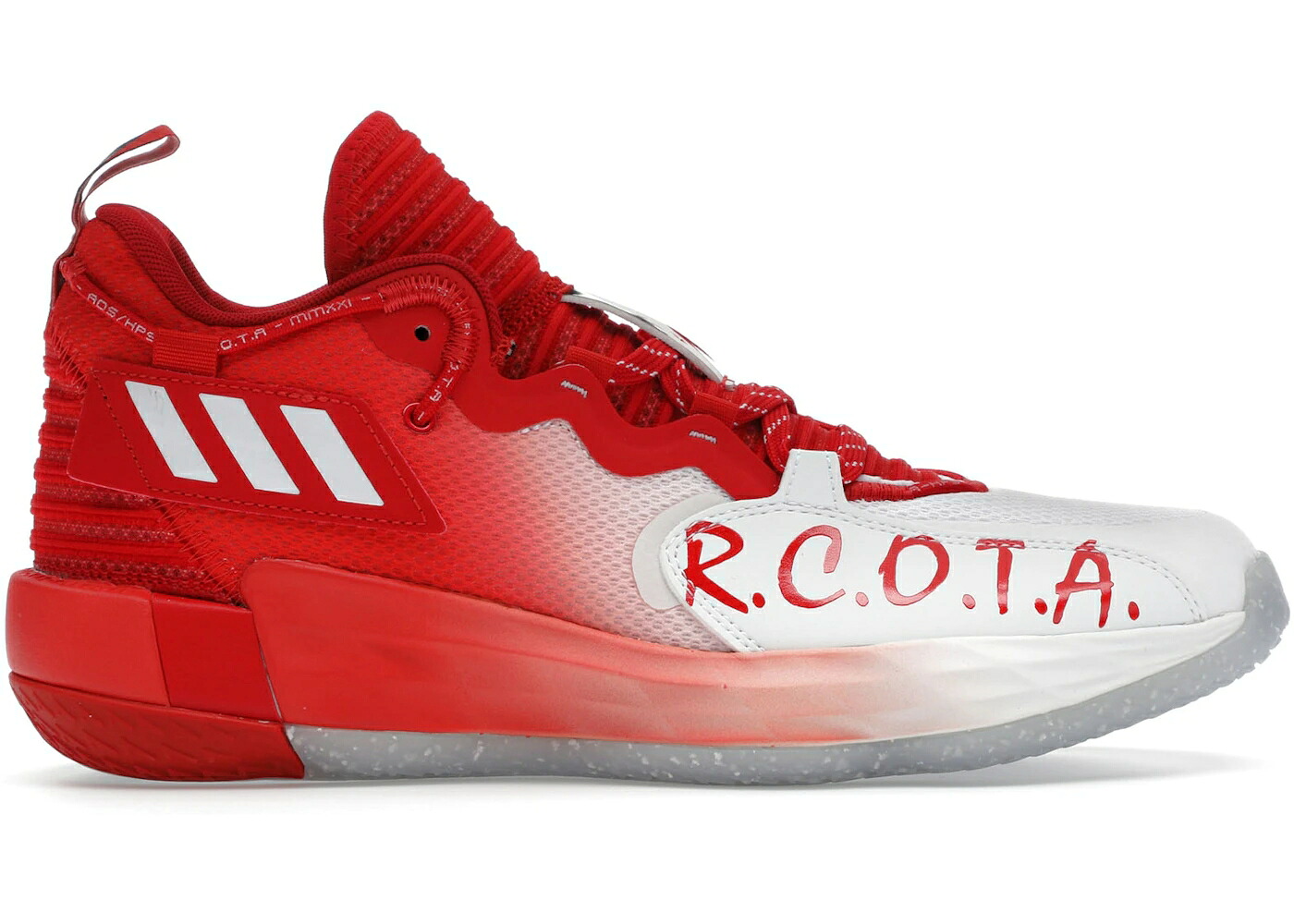 アディダス 赤 赤いこと 白いこと 白いこと 中核グループ スニーカー メンズ ADIDAS DAME 7 OPPONENT ADVISORY RED / FOOTWEAR WHITE SCARLET CORE