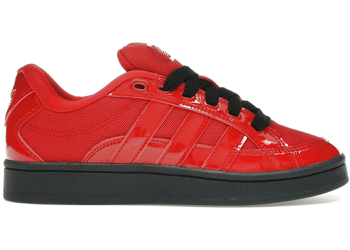 アディダス キャンパス パテント コア 黒色 ブラック スニーカー メンズ ADIDAS CAMPUS 00S BETA BETTER SCARLET PATENT / BETTER SCARLET CORE BLACK CORE｜スニケス