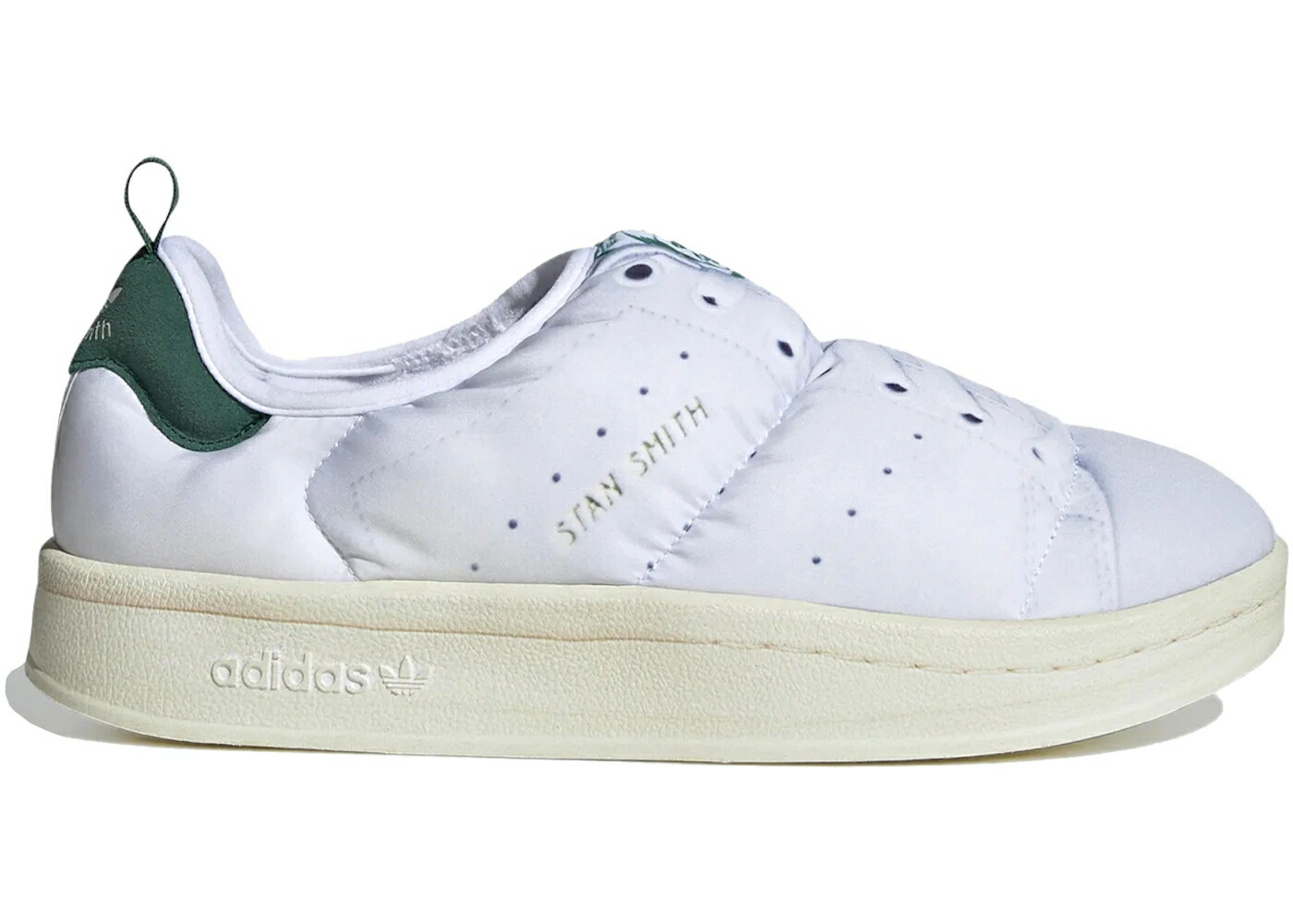 アディダス 白色 ホワイト 緑 グリーン スタンスミス スニーカー メンズ ADIDAS PUFFYLETTE STAN SMITH WHITE GREEN / CLOUD WHITE COLLEGIATE GREEN OLD