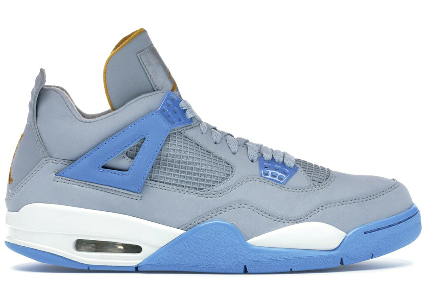 ナイキ ジョーダン 青色 ブルー ゴールド スニーカー メンズ JORDAN 4 RETRO MIST BLUE / MIST BLUE UNIVERSITY BLUE GOLD