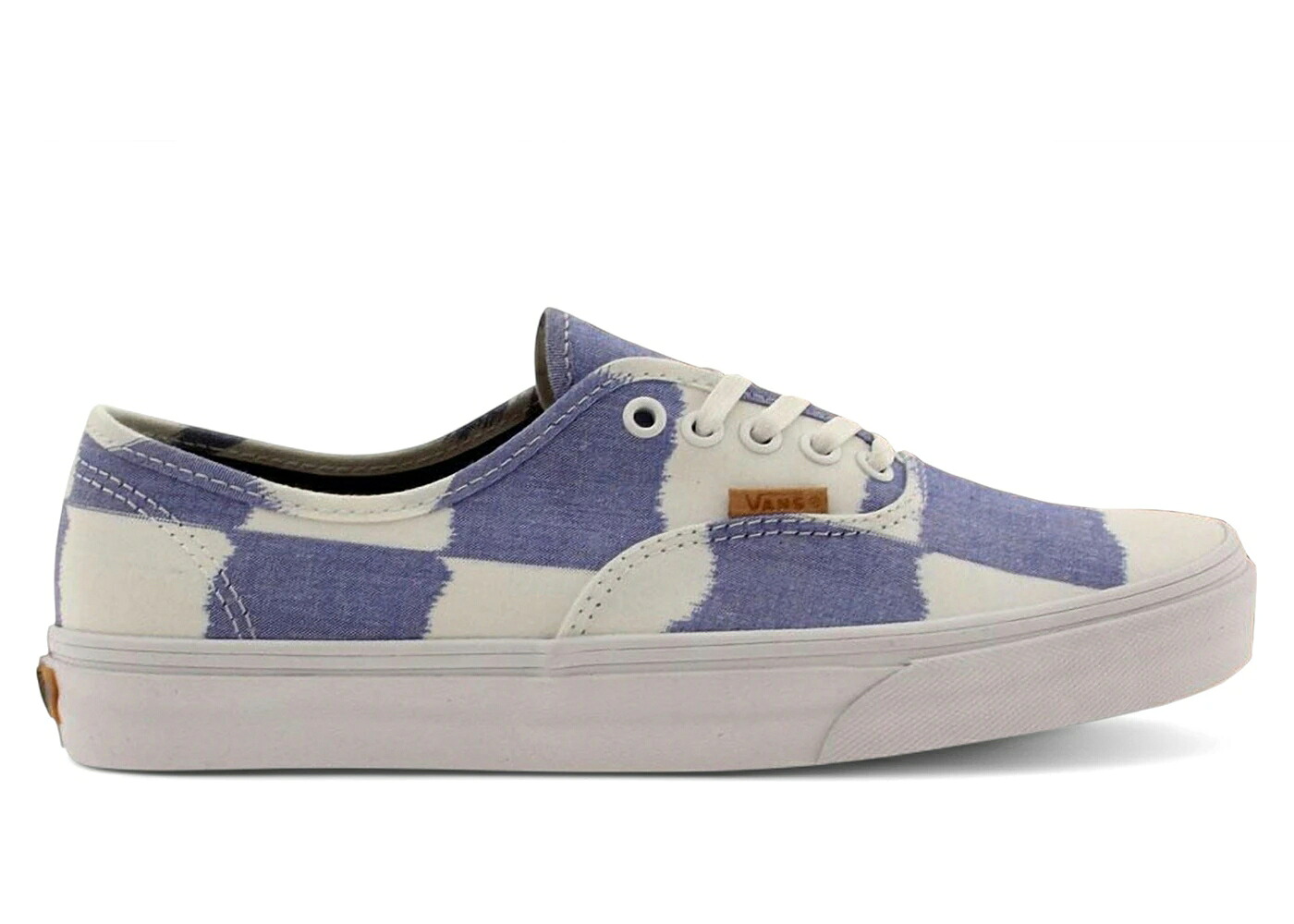 ヴァンズ バンズ オーセンティック 青み 青色 白いこと 白いこと スニーカー メンズ VANS AUTHENTIC CA GLITCH CHECK / BLUE WHITE