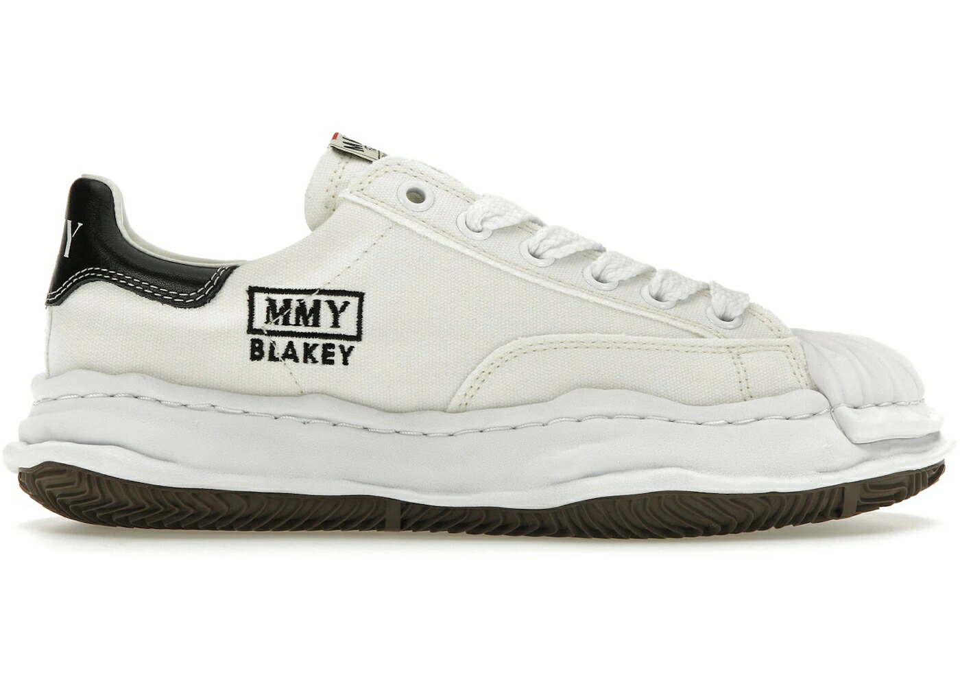 メゾン ミハラヤスヒロ 白色 ホワイト 黒色 ブラック スニーカー メンズ MAISON MIHARA YASUHIRO MAISON MIHARA YASUHIRO BLAKEY OG SOLE CANVAS LOW WHITE BLACK / WHITE BLACK