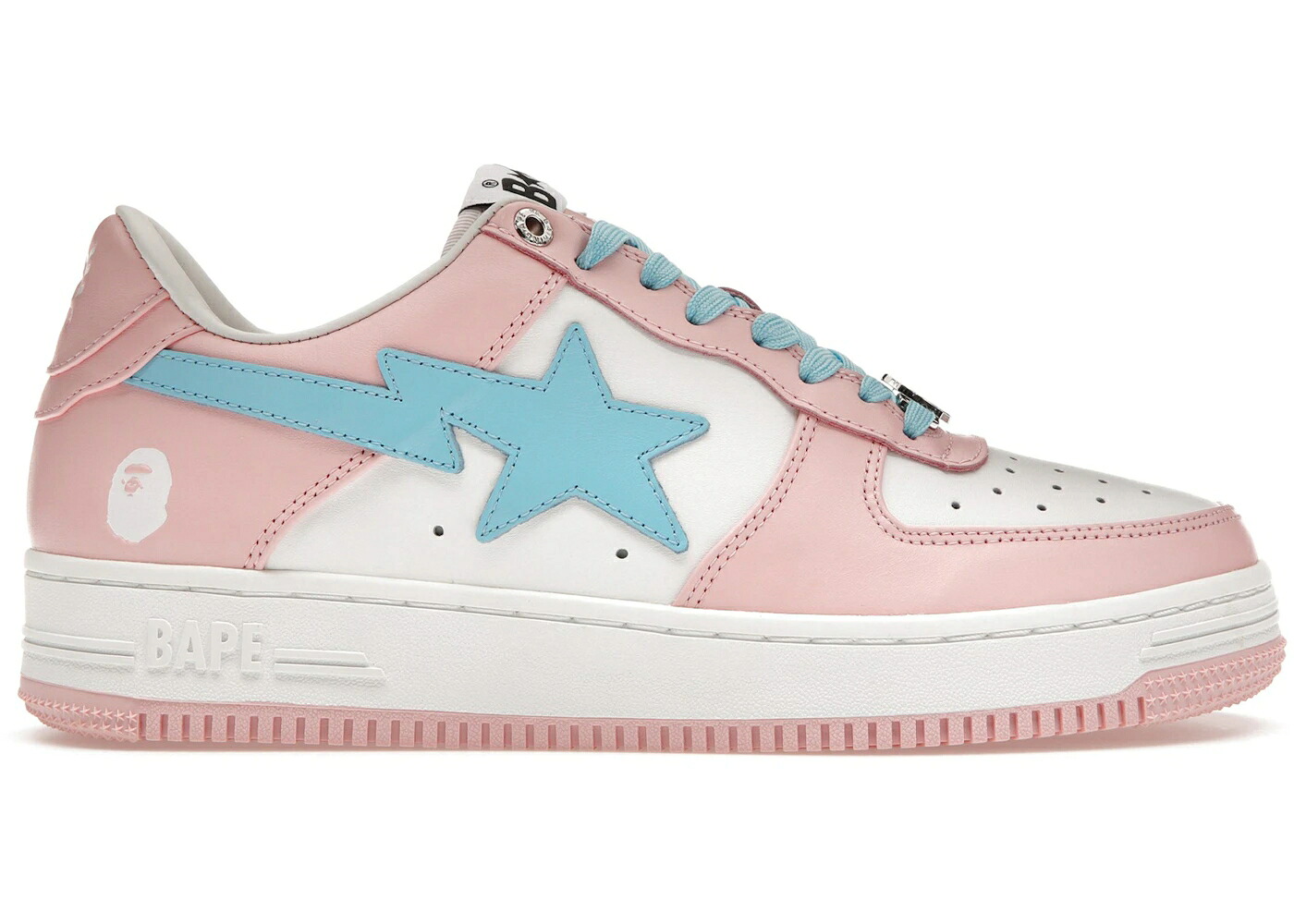 ベイプ ピンク 青色 ブルー スニーカー メンズ BAPE A BATHING APE STA PASTEL PINK / PINK BLUE
