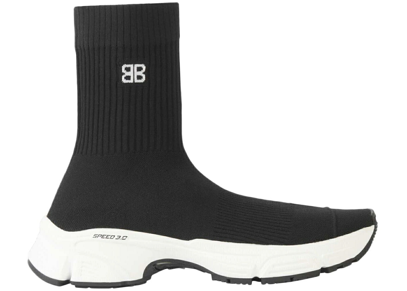 バレンシアガ スピード 黒色 ブラック 白色 ホワイト 3.0 WOMEN'S スニーカー レディース BALENCIAGA SPEED BLACK WHITE (WOMEN'S) /