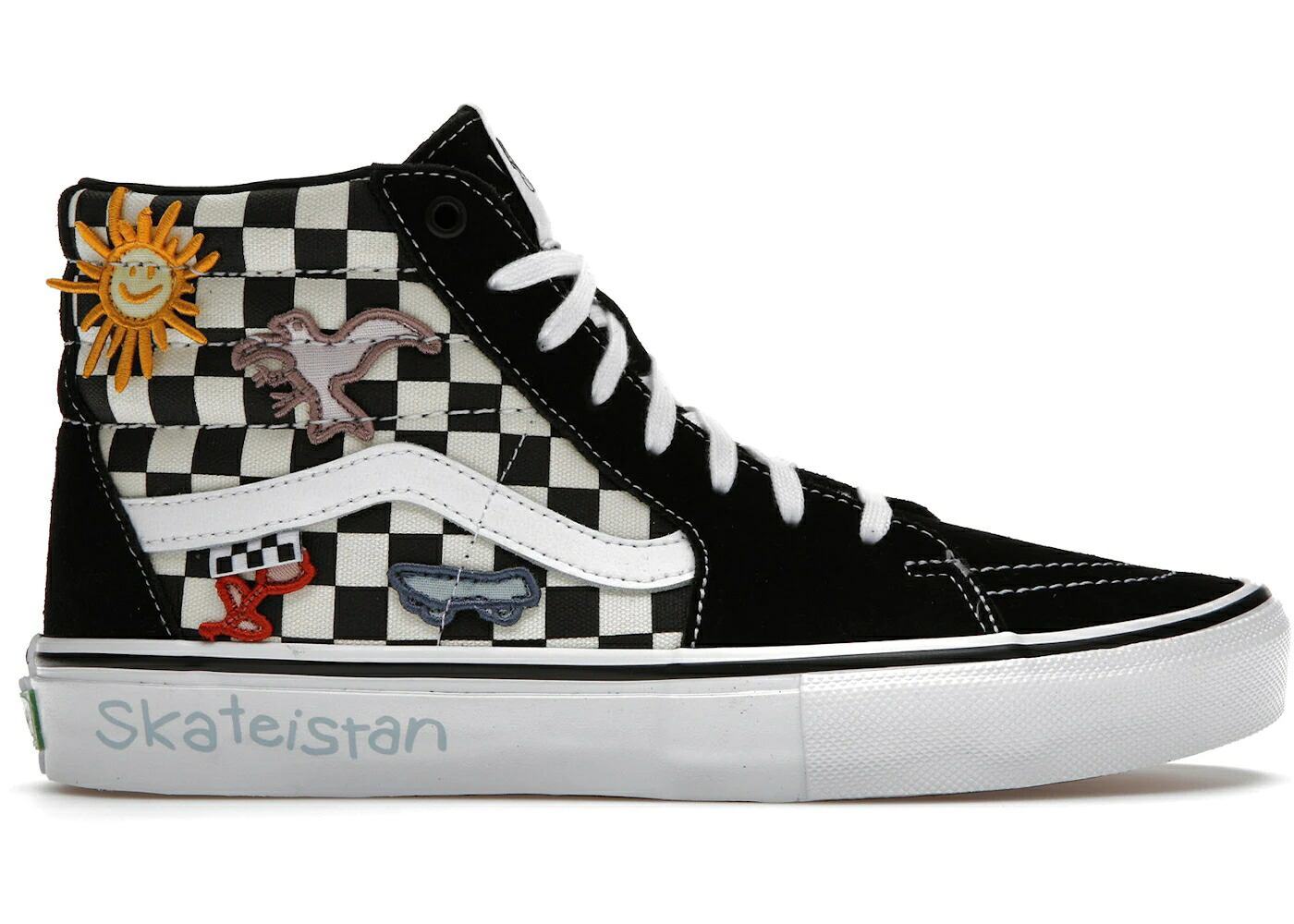 ヴァンズ バンズ スケートハイ 黒色 ブラック 白色 ホワイト スニーカー メンズ VANS SK8-HI SKATEISTAN / BLACK WHITE｜スニケス