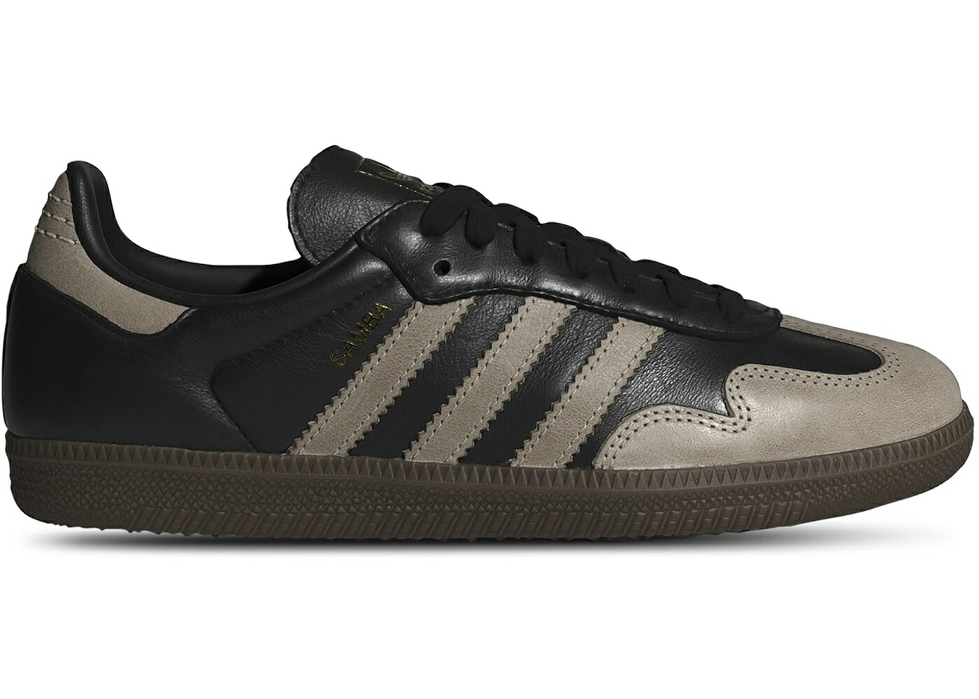 アディダス サンバ 黒色 ブラック ベージュ コア ゴールド WOMEN'S スニーカー レディース ADIDAS SAMBA OG BLACK WONDER BEIGE (WOMEN'S) / CORE BLACK WONDER BEIGE GOLD