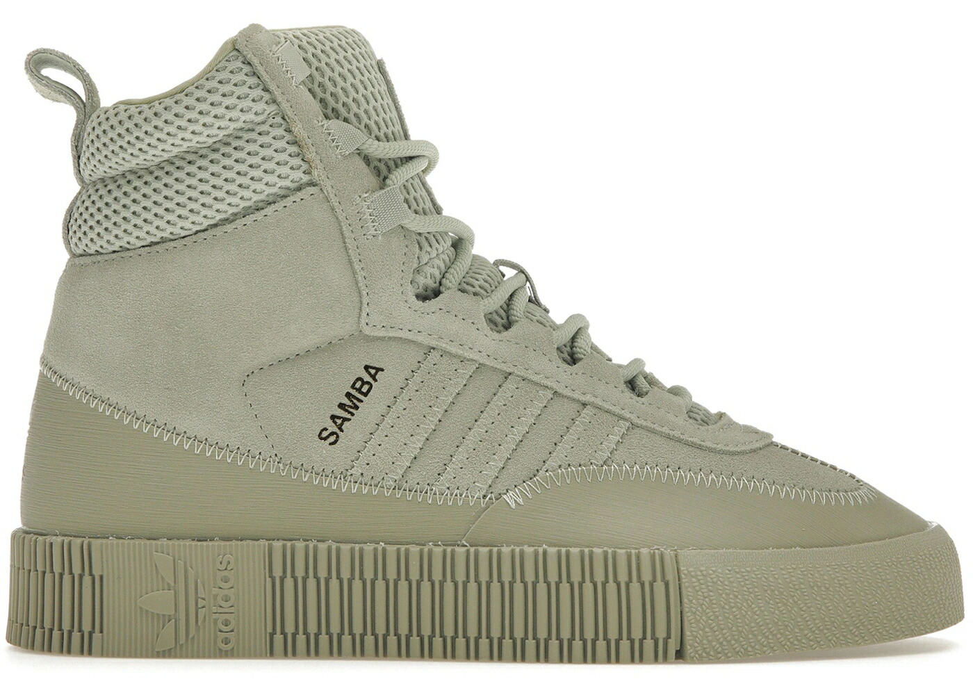 アディダス サンバ ブーツ 緑 グリーン WOMEN'S スニーカー レディース ADIDAS SAMBA BOOT HALO GREEN (WOMEN'S) / HALO GREEN HALO GREEN FEATHER