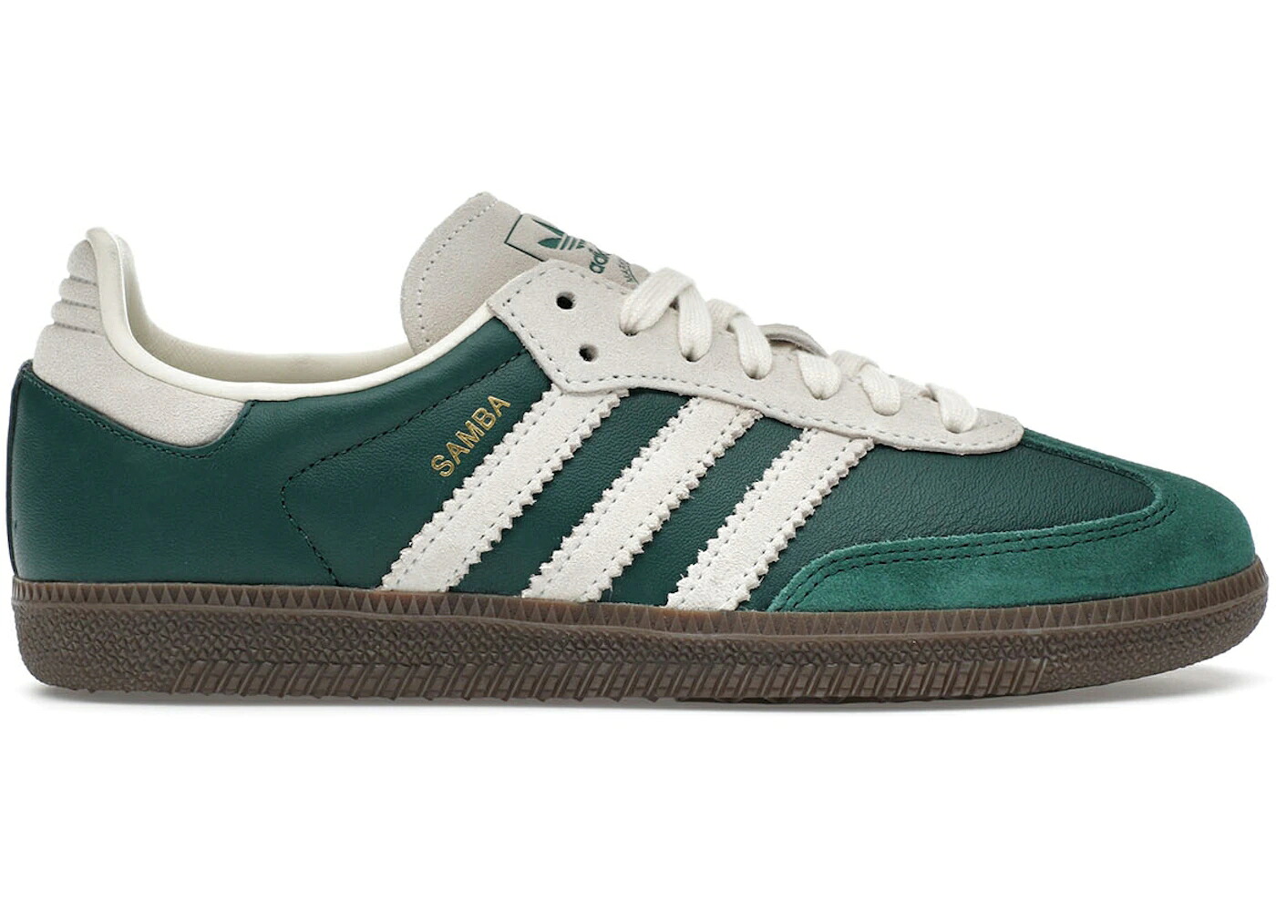 アディダス サンバ 緑 グリーン ベージュ ジュニア キッズ ADIDAS SAMBA OG DARK GREEN BEIGE (GS) / DARK GREEN BEIGE ベビー マタニティ スニーカー