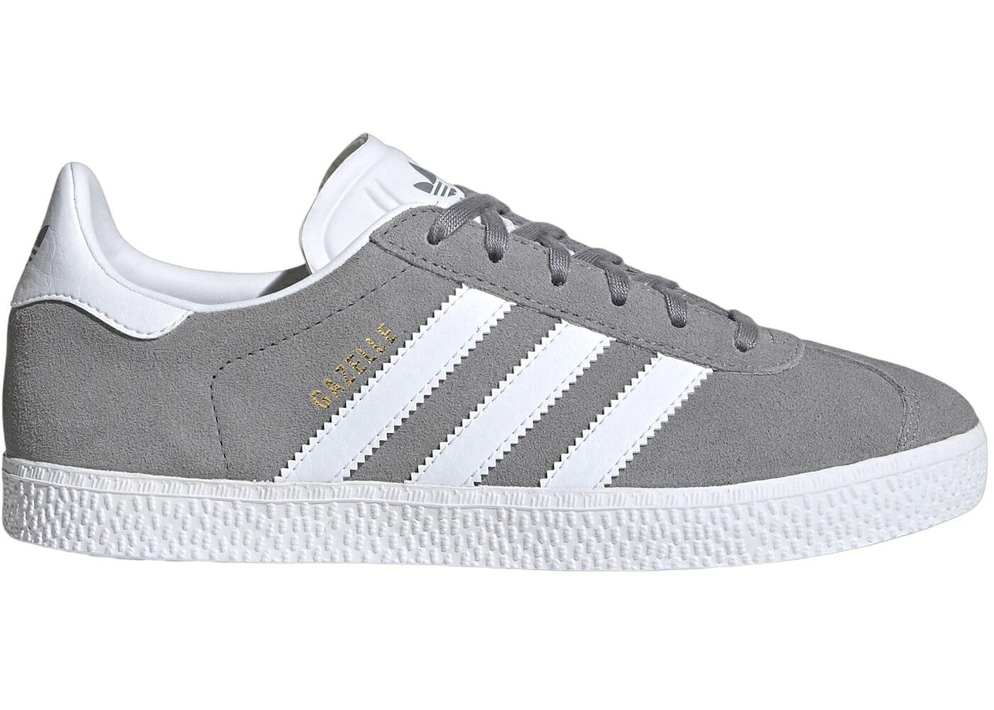 アディダス ガゼル 灰色 グレー 白色 ホワイト ゴールド ジュニア キッズ ADIDAS GAZELLE GREY CLOUD WHITE GOLD METALLIC (GS) / GREY THREE CLOUD WHITE GOLD ベビー マタニティ スニーカー