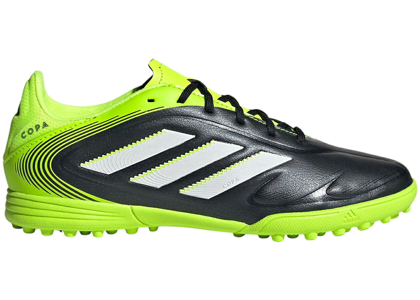 アディダス ピュア コア 黒色 ブラック 白色 ホワイト ジュニア キッズ ADIDAS COPA PURE 3 LEAGUE TF CORE BLACK CLOUD WHITE LUCID LEMON (GS) / CORE BLACK CLOUD WHITE LUCID ベビー マタニティ スニーカー｜スニケス