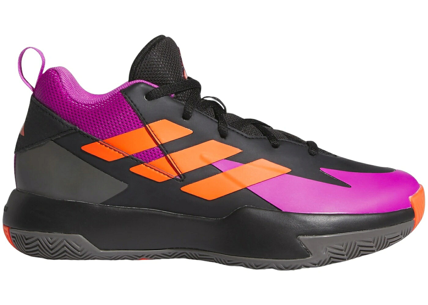 アディダス セレクト コア 黒色 ブラック 紫 パープル バースト インパクト 橙 オレンジ 'EM ジュニア キッズ ADIDAS CROSS UP SELECT CORE BLACK PURPLE BURST IMPACT ORANGE (GS) / CORE BLACK PURPLE BURST IMPACT｜スニケス