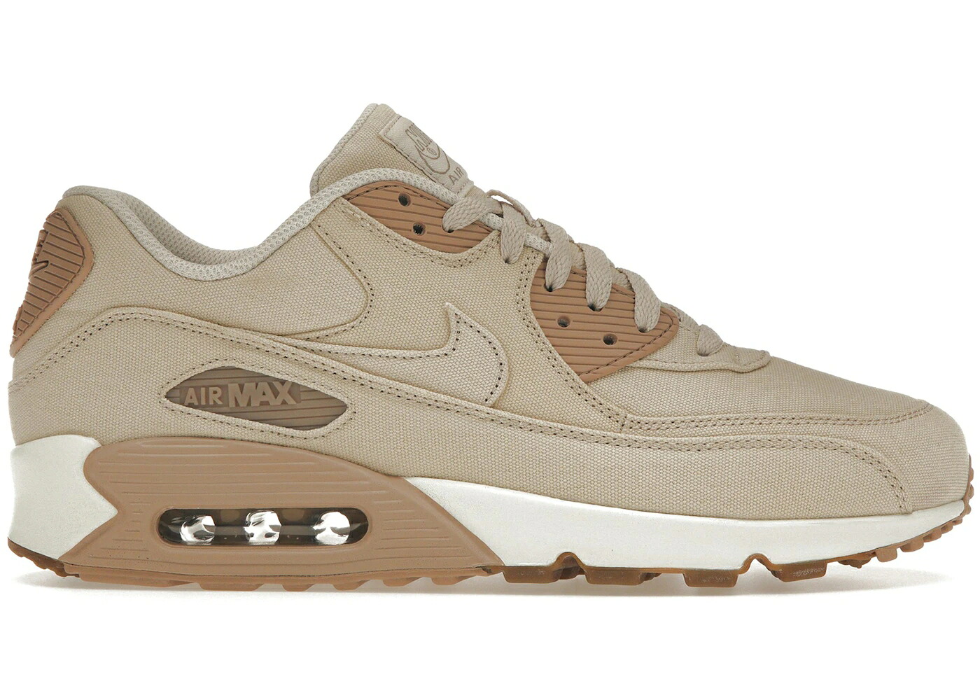 ナイキ マックス 砂色 真砂 エア湖マックス スニーカー メンズ NIKE AIR MAX 90 LINEN TWILL / DESERT SAND SEPIA STONE LINEN