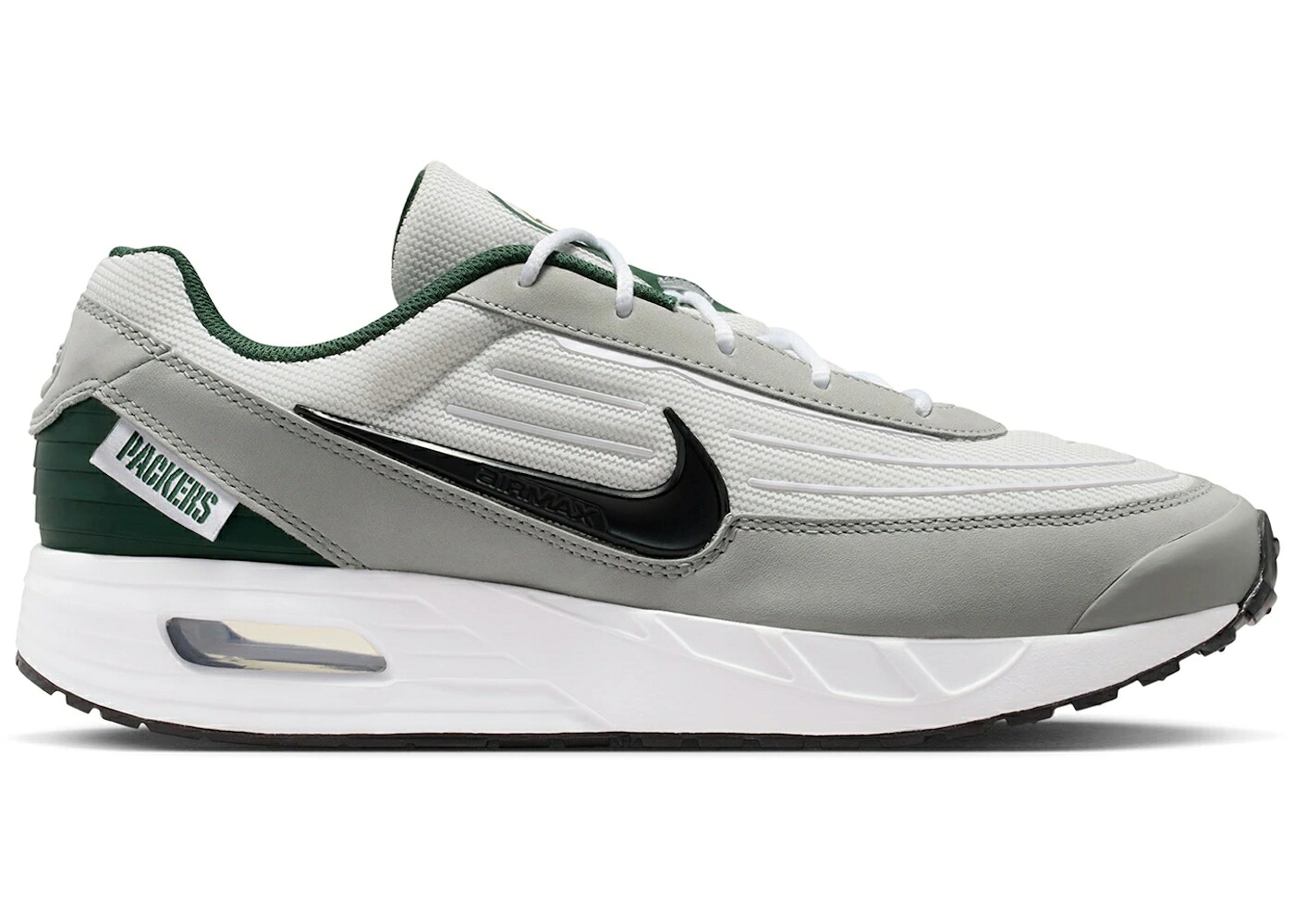ナイキ マックス 緑 グリーン パッカーズ 白色 ホワイト 黒色 ブラック エアマックス グリーンベイ スニーカー メンズ NIKE AIR MAX VERSE GREEN BAY PACKERS / WHITE FIR BLACK｜スニケス