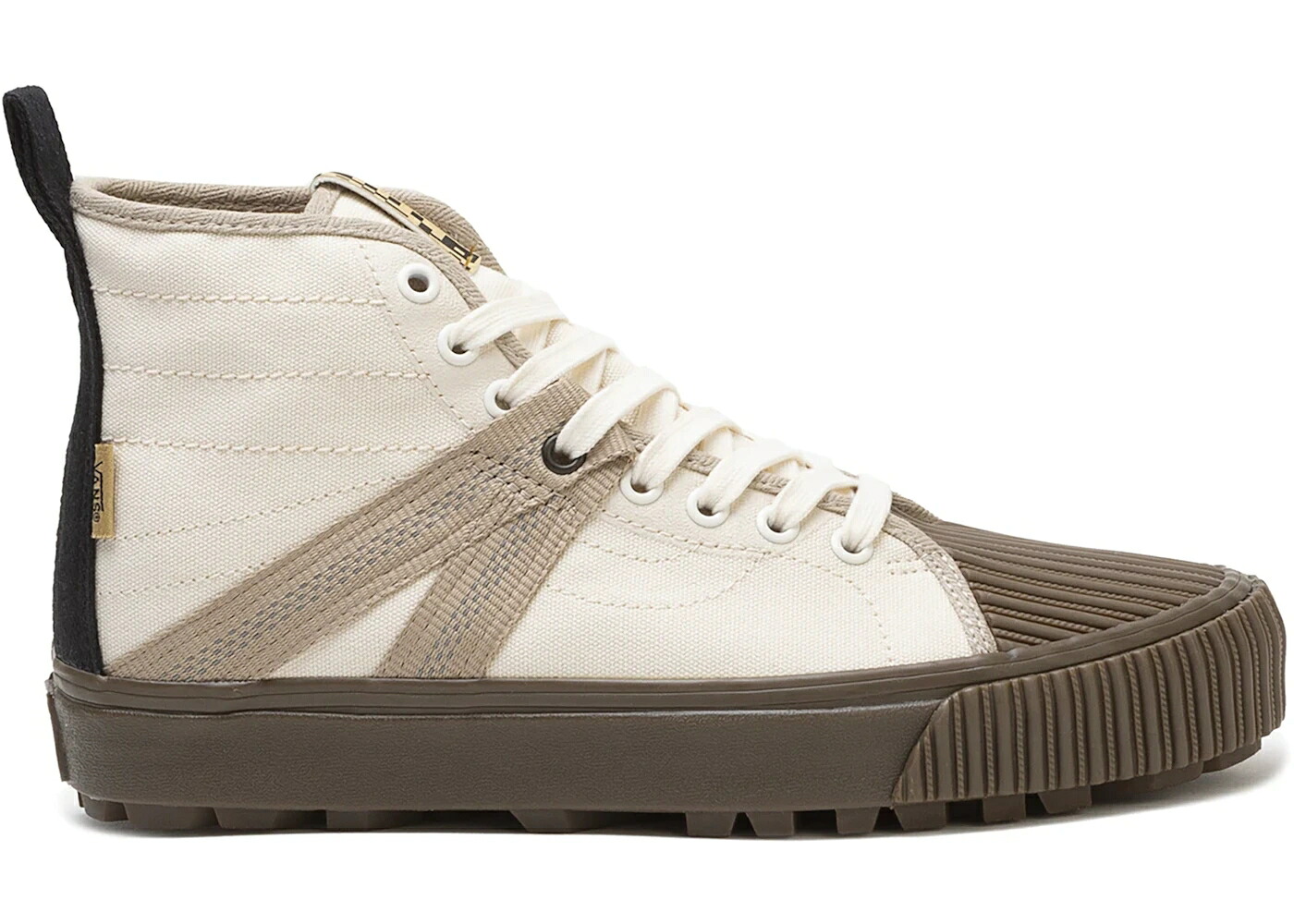ヴァンズ バンズ 滑るご機嫌 自然的 スニーカー メンズ VANS SK8-HI DECON V LUG TAKA HAYASHI NATURAL / NATURAL DARK GUM